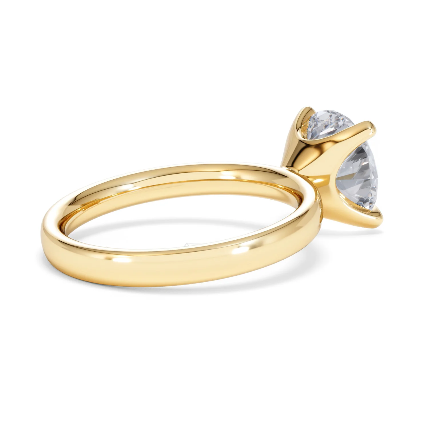 Origin 3.00ct Round Cut Lab Diamond Solitaire Engagement Ring in 18K Yellow Gold - Image 35
