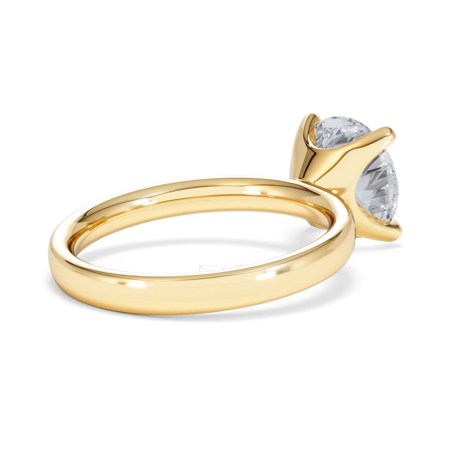 Origin 3.00ct Round Cut Lab Diamond Solitaire Engagement Ring in 18K Yellow Gold - Image 37