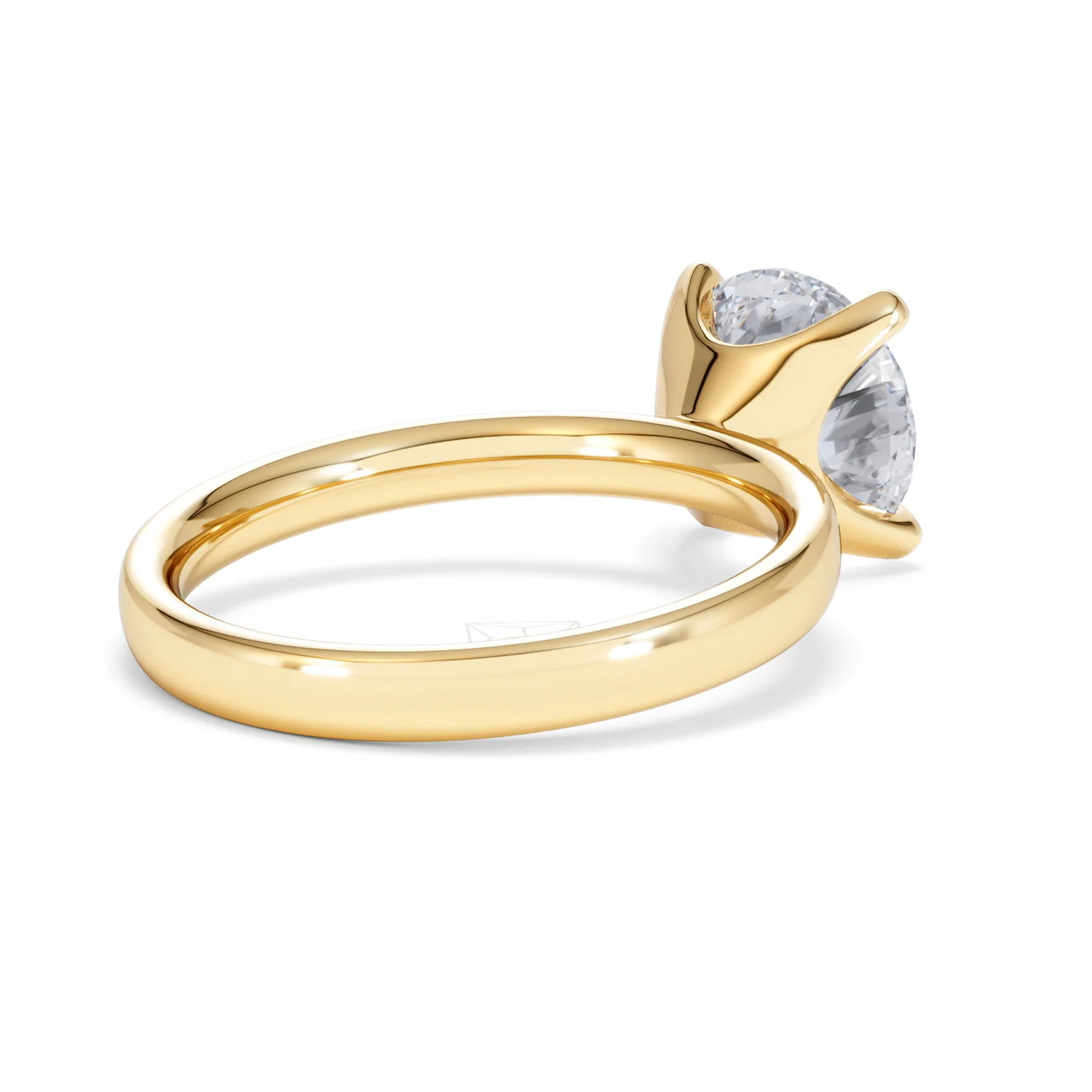 Origin 3.00ct Round Cut Lab Diamond Solitaire Engagement Ring in 18K Yellow Gold - Image 38