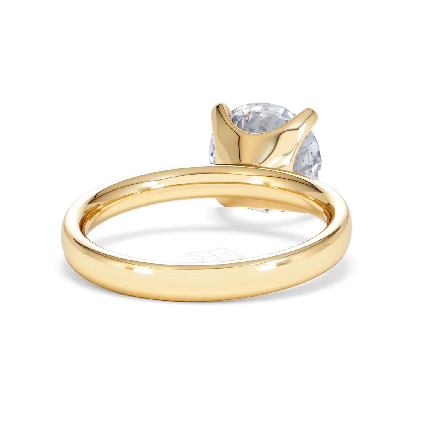 Origin 3.00ct Round Cut Lab Diamond Solitaire Engagement Ring in 18K Yellow Gold - Image 43