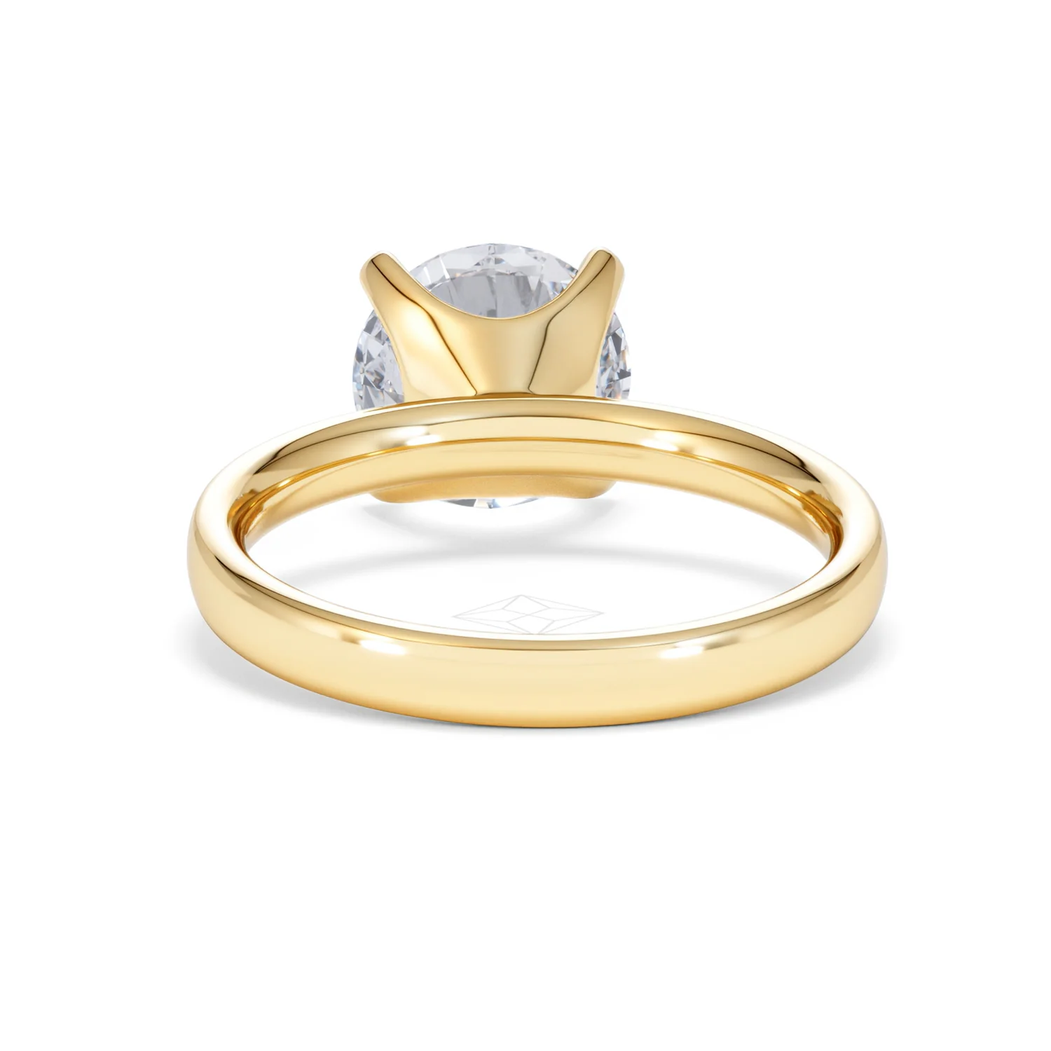 Origin 3.00ct Round Cut Lab Diamond Solitaire Engagement Ring in 18K Yellow Gold - Image 48
