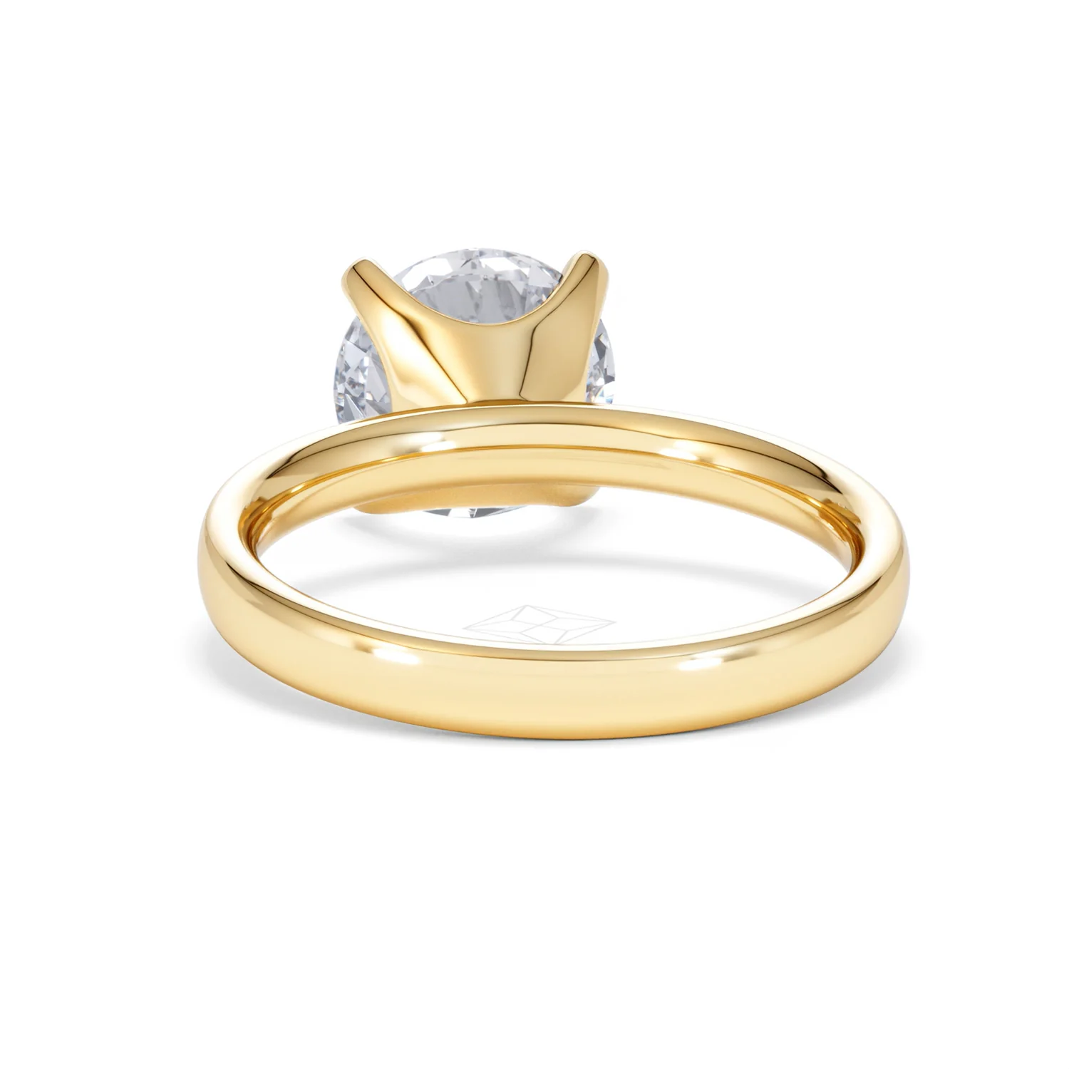 Origin 3.00ct Round Cut Lab Diamond Solitaire Engagement Ring in 18K Yellow Gold - Image 49