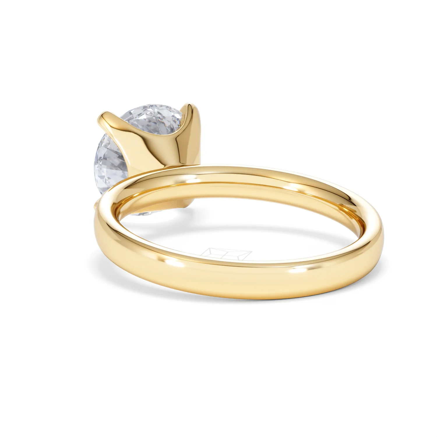 Origin 3.00ct Round Cut Lab Diamond Solitaire Engagement Ring in 18K Yellow Gold - Image 53