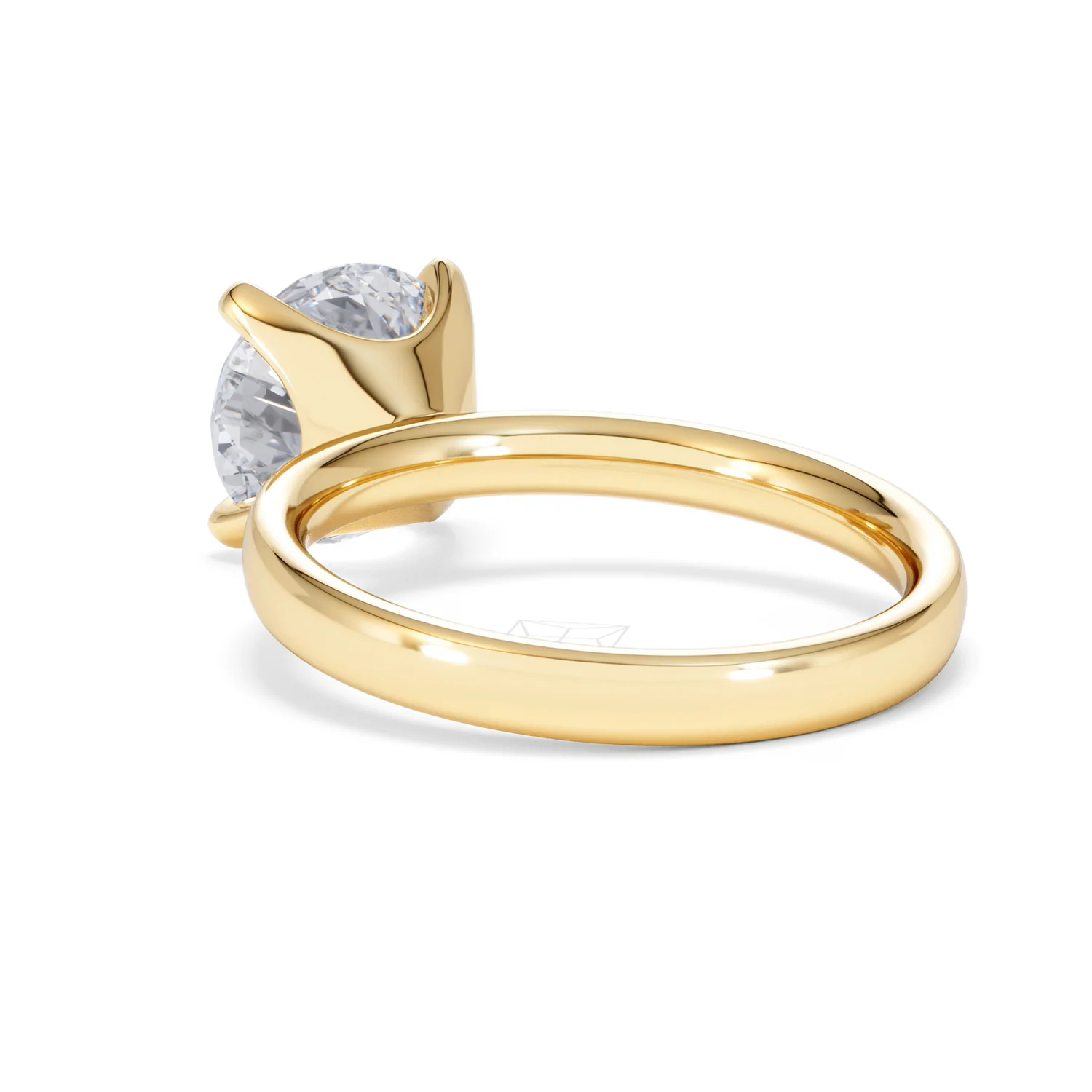 Origin 3.00ct Round Cut Lab Diamond Solitaire Engagement Ring in 18K Yellow Gold - Image 54