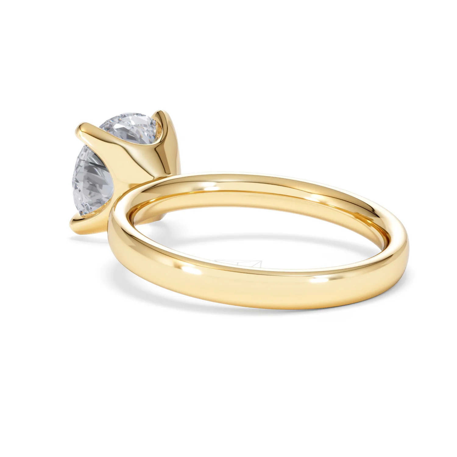 Origin 3.00ct Round Cut Lab Diamond Solitaire Engagement Ring in 18K Yellow Gold - Image 56