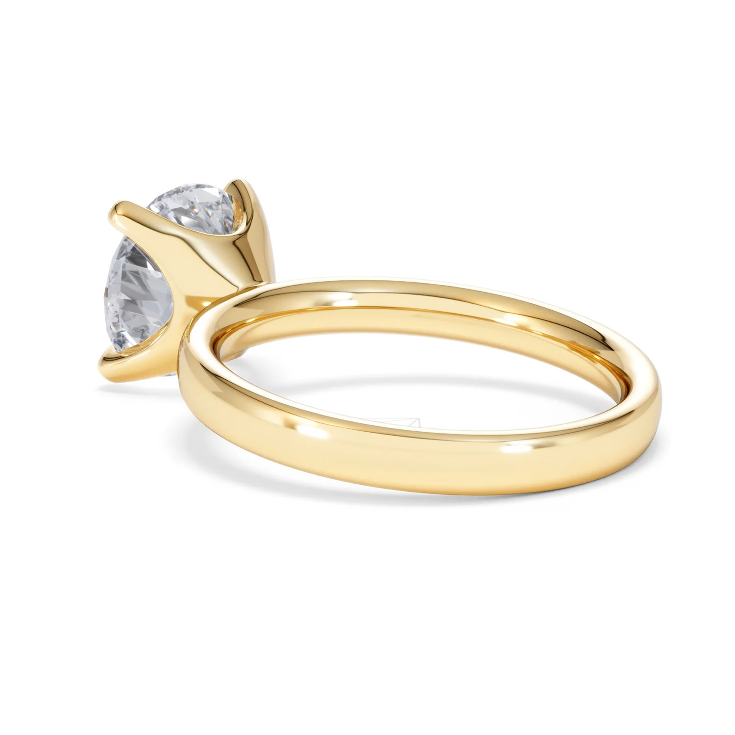 Origin 3.00ct Round Cut Lab Diamond Solitaire Engagement Ring in 18K Yellow Gold - Image 57