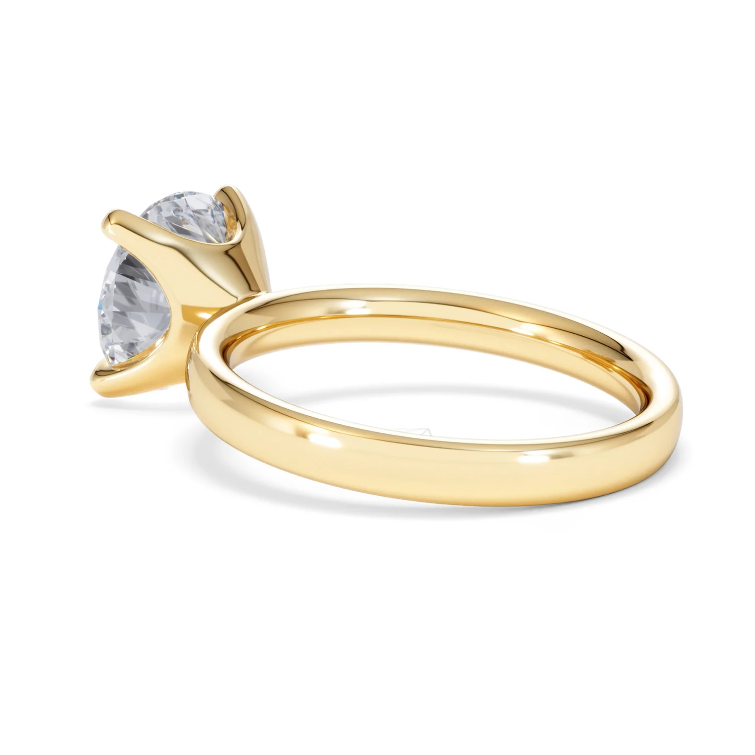 Origin 3.00ct Round Cut Lab Diamond Solitaire Engagement Ring in 18K Yellow Gold - Image 58
