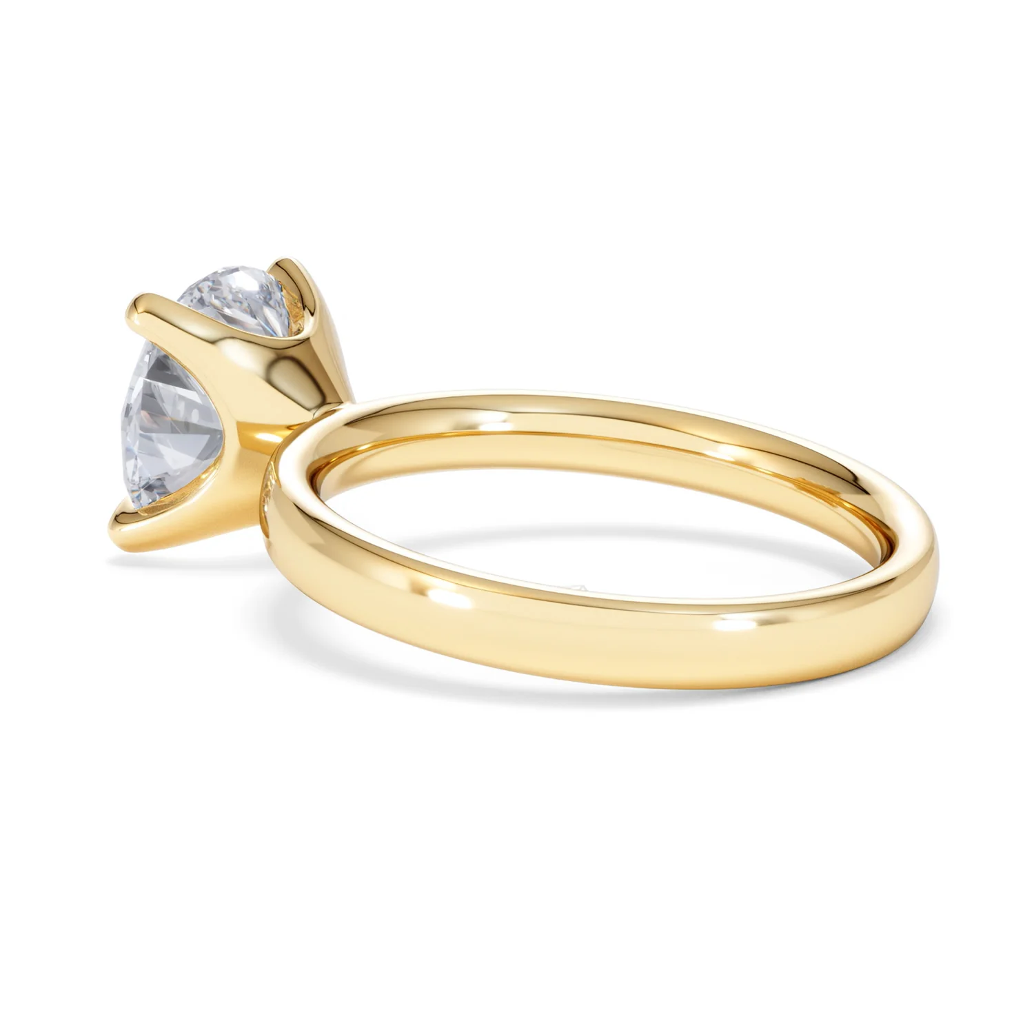 Origin 3.00ct Round Cut Lab Diamond Solitaire Engagement Ring in 18K Yellow Gold - Image 59