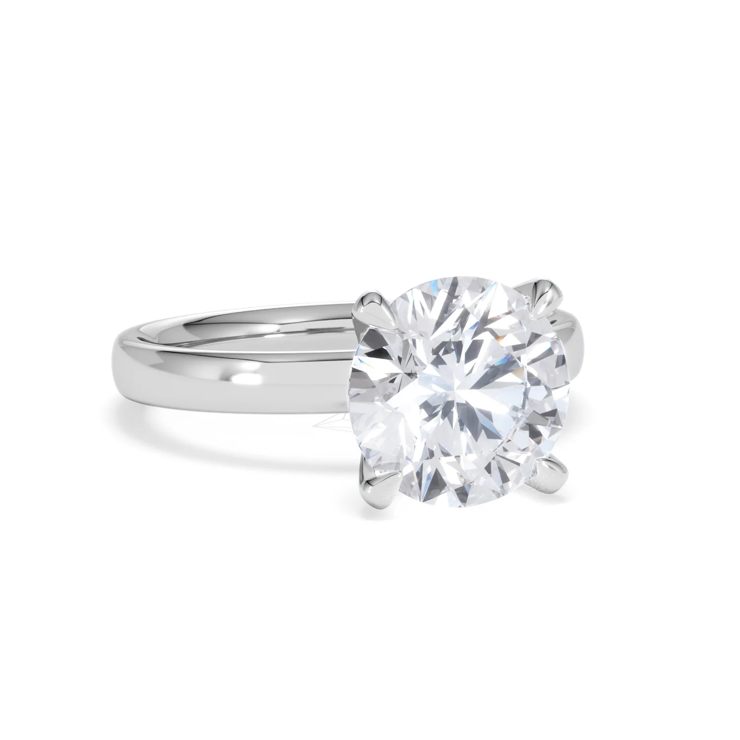 Origin 3.00ct Round Cut Lab Diamond Solitaire Engagement Ring in Platinum - Image 11