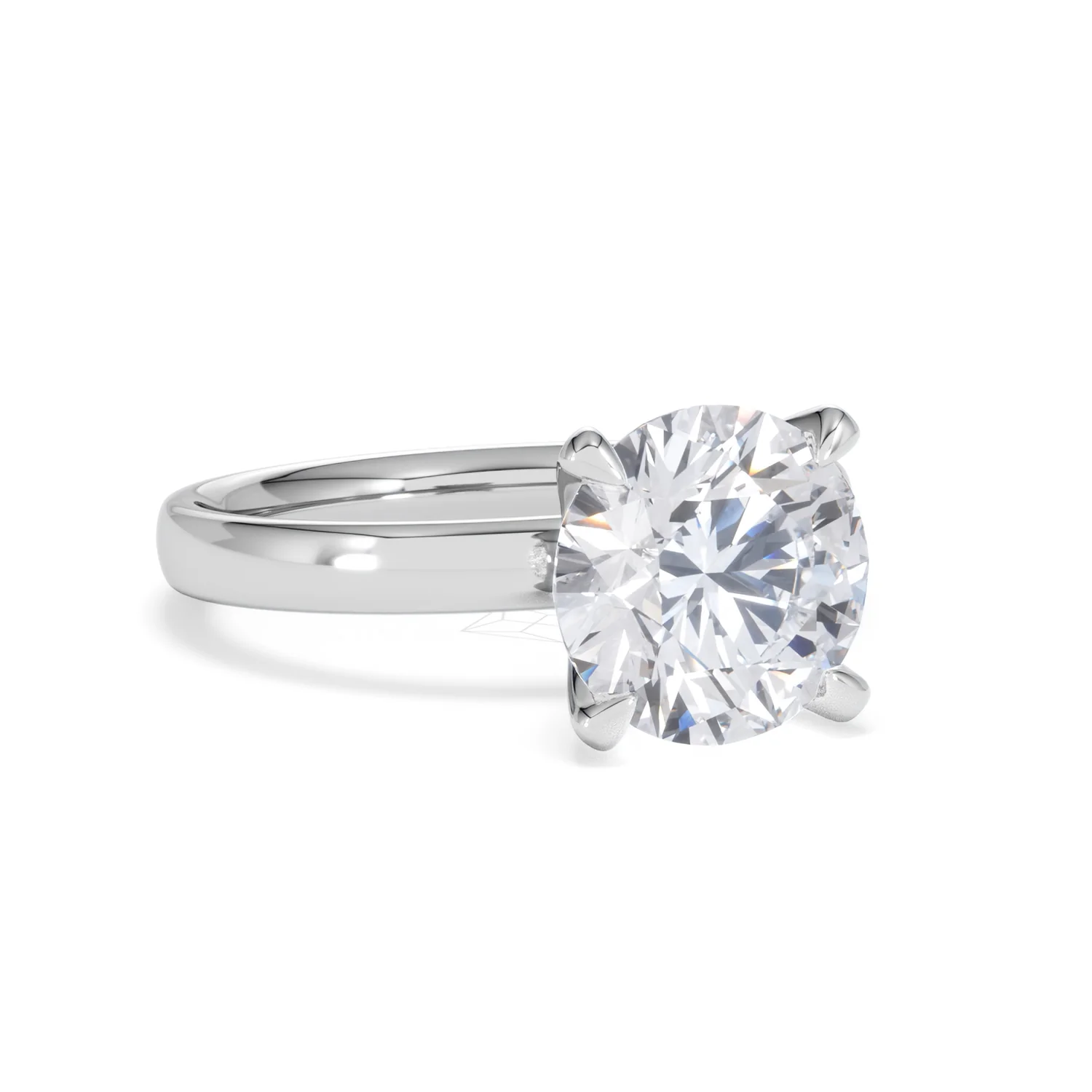 Origin 3.00ct Round Cut Lab Diamond Solitaire Engagement Ring in Platinum - Image 12