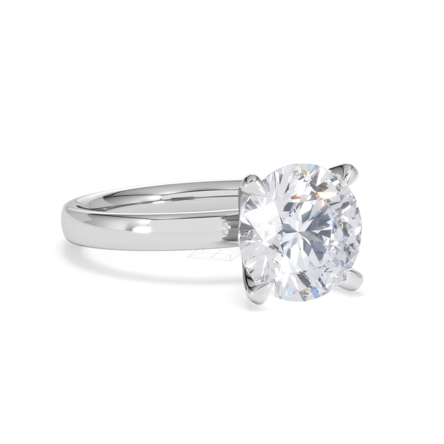 Origin 3.00ct Round Cut Lab Diamond Solitaire Engagement Ring in Platinum - Image 13