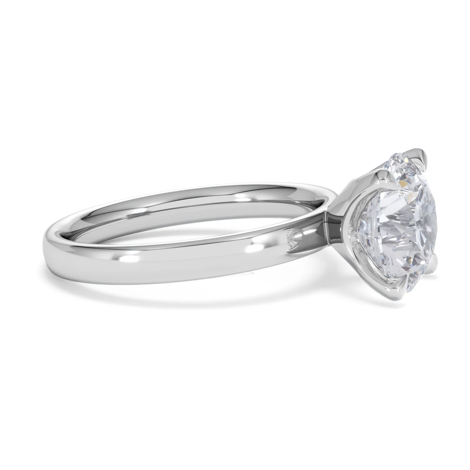 Origin 3.00ct Round Cut Lab Diamond Solitaire Engagement Ring in Platinum - Image 22