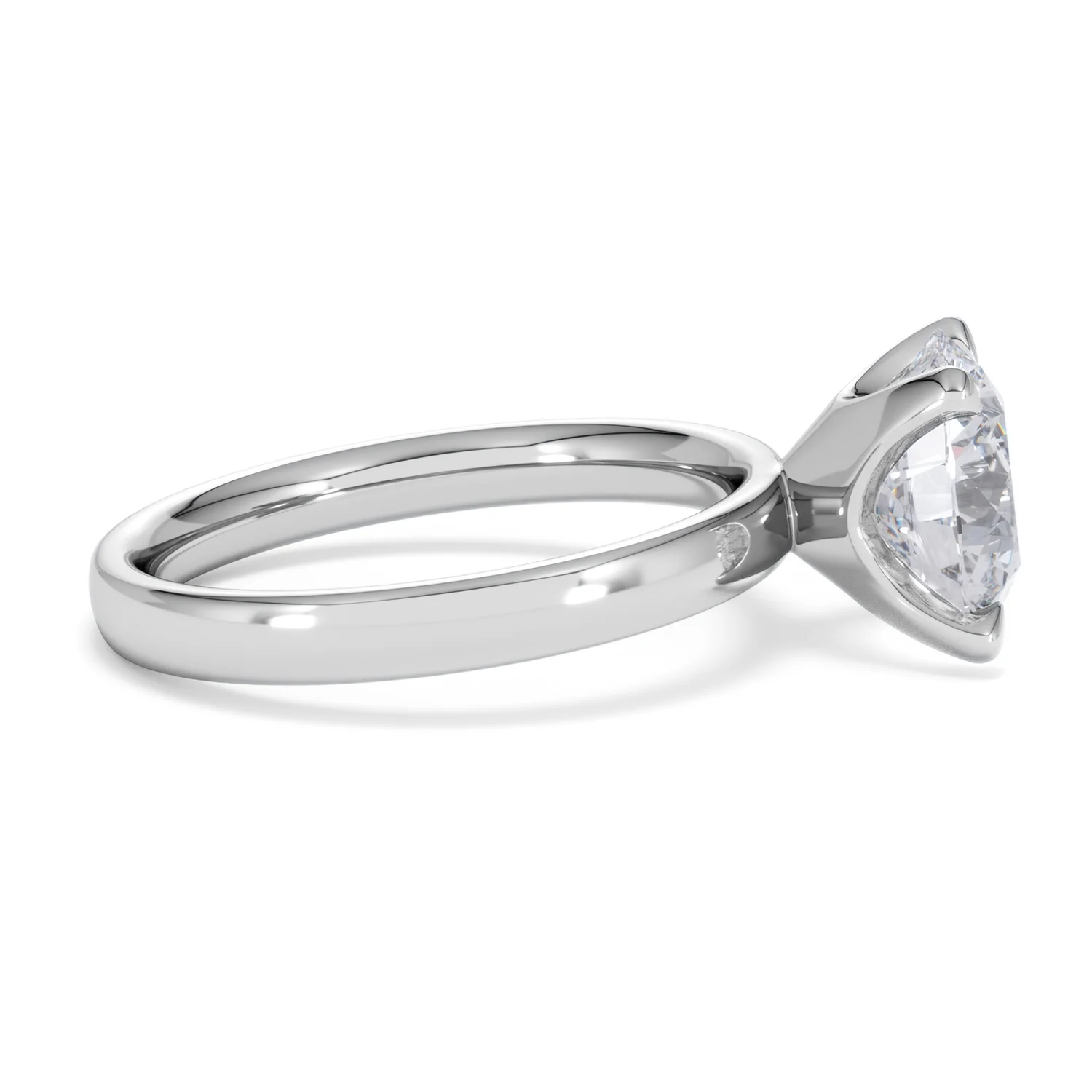 Origin 3.00ct Round Cut Lab Diamond Solitaire Engagement Ring in Platinum - Image 26