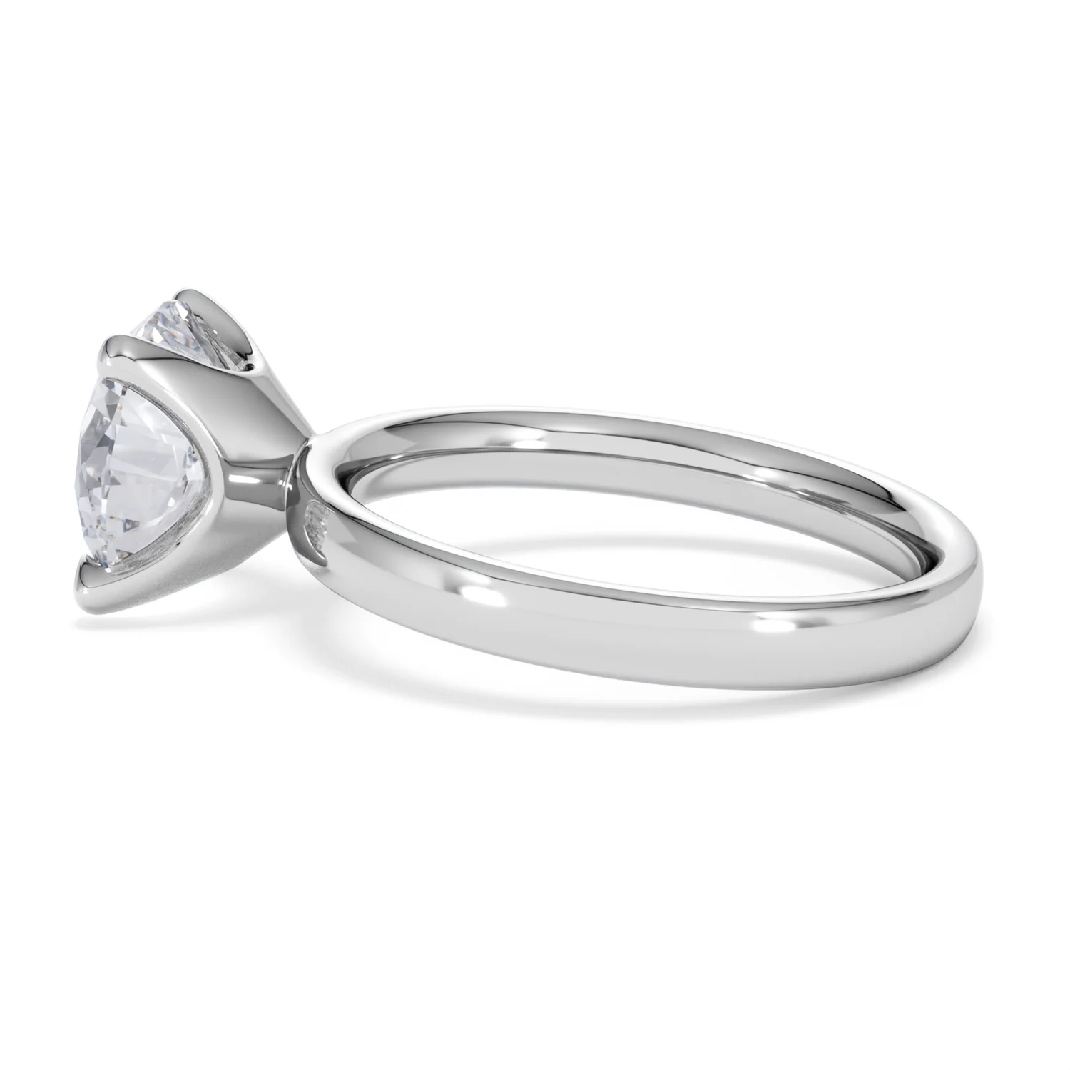 Origin 3.00ct Round Cut Lab Diamond Solitaire Engagement Ring in Platinum - Image 64