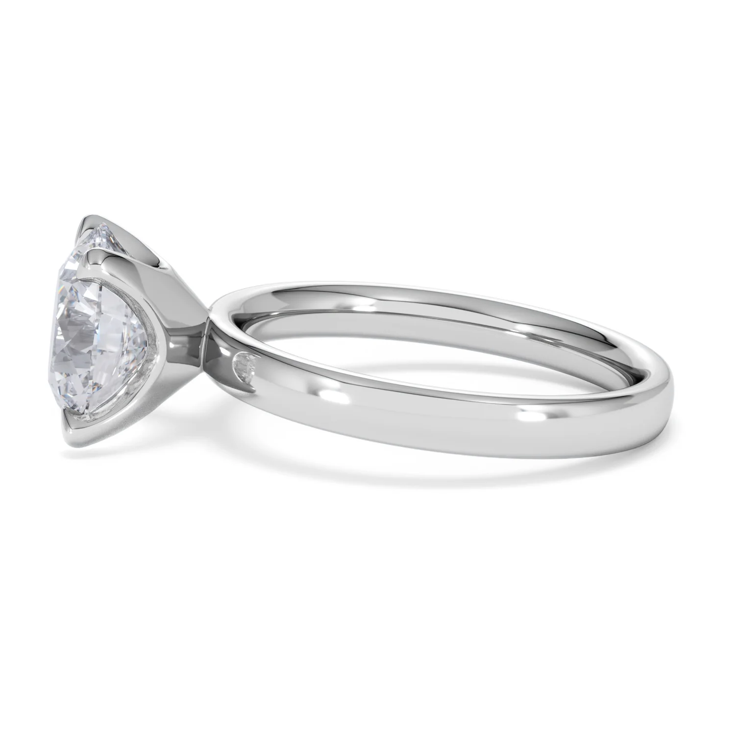 Origin 3.00ct Round Cut Lab Diamond Solitaire Engagement Ring in Platinum - Image 68