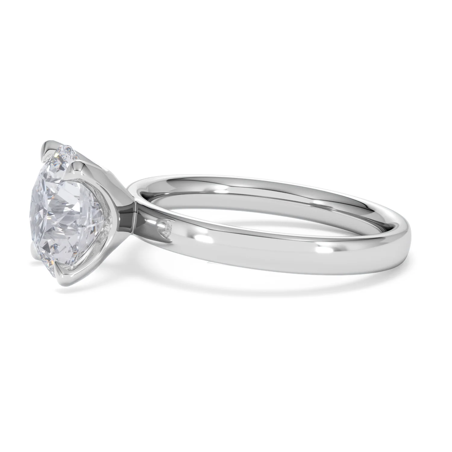 Origin 3.00ct Round Cut Lab Diamond Solitaire Engagement Ring in Platinum - Image 71
