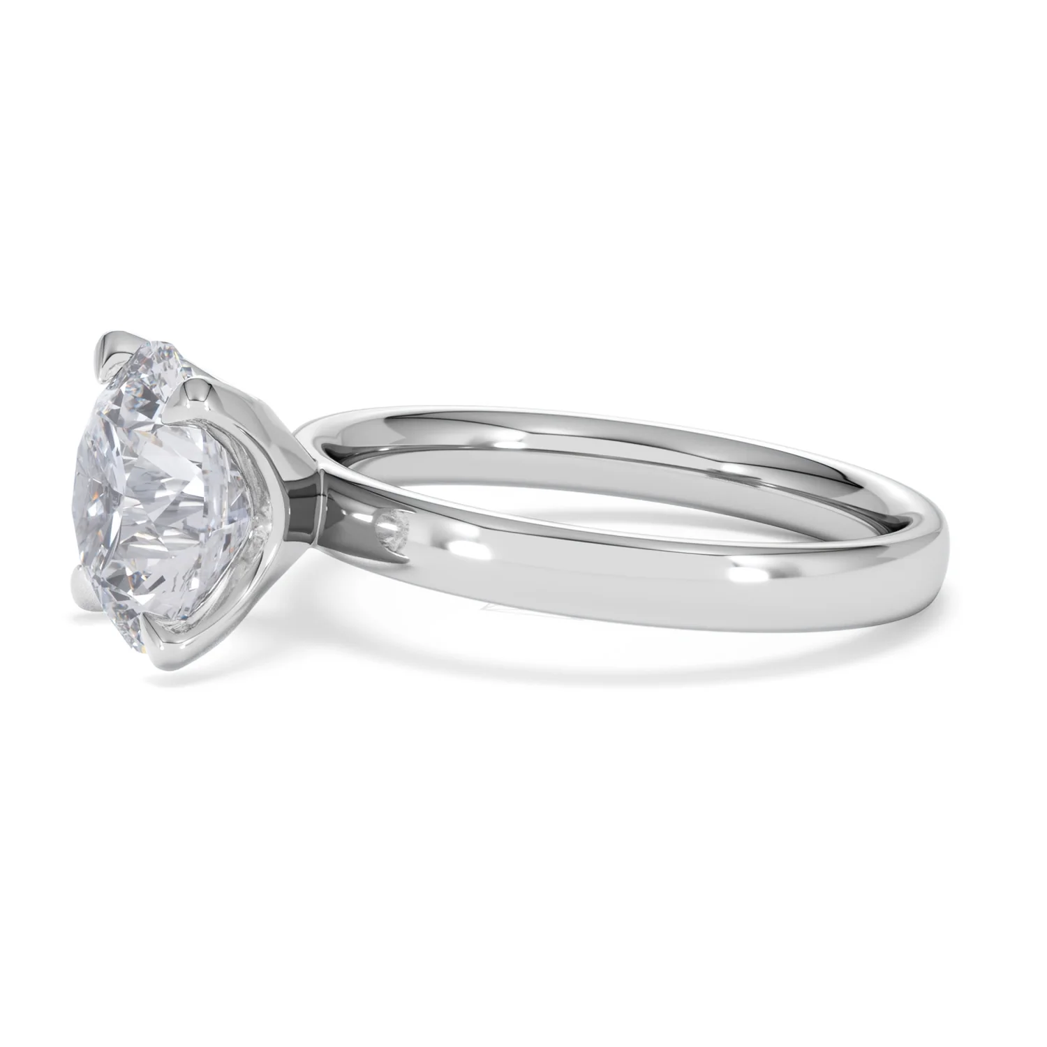 Origin 3.00ct Round Cut Lab Diamond Solitaire Engagement Ring in Platinum - Image 72