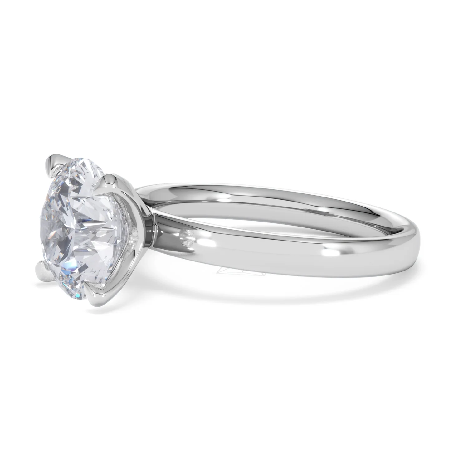 Origin 3.00ct Round Cut Lab Diamond Solitaire Engagement Ring in Platinum - Image 74
