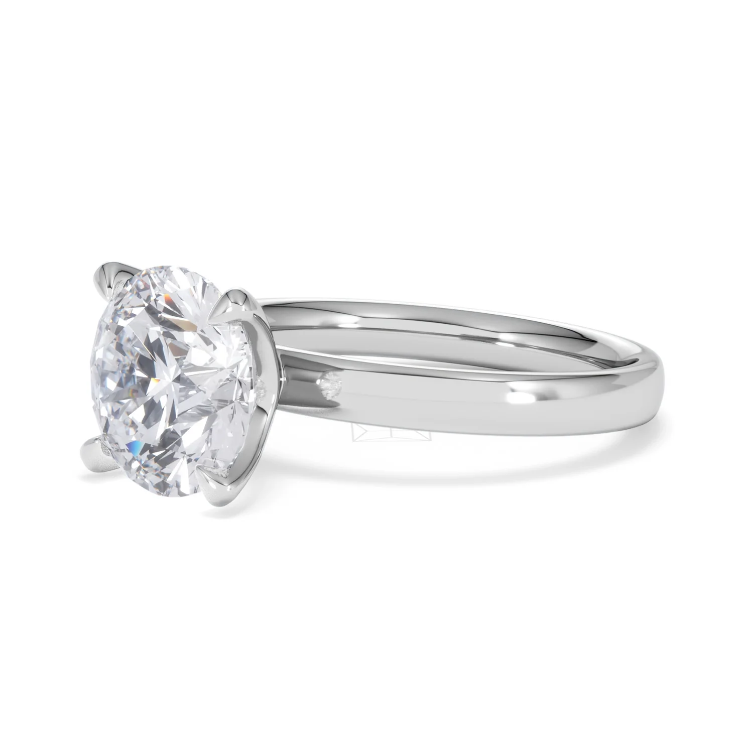 Origin 3.00ct Round Cut Lab Diamond Solitaire Engagement Ring in Platinum - Image 77