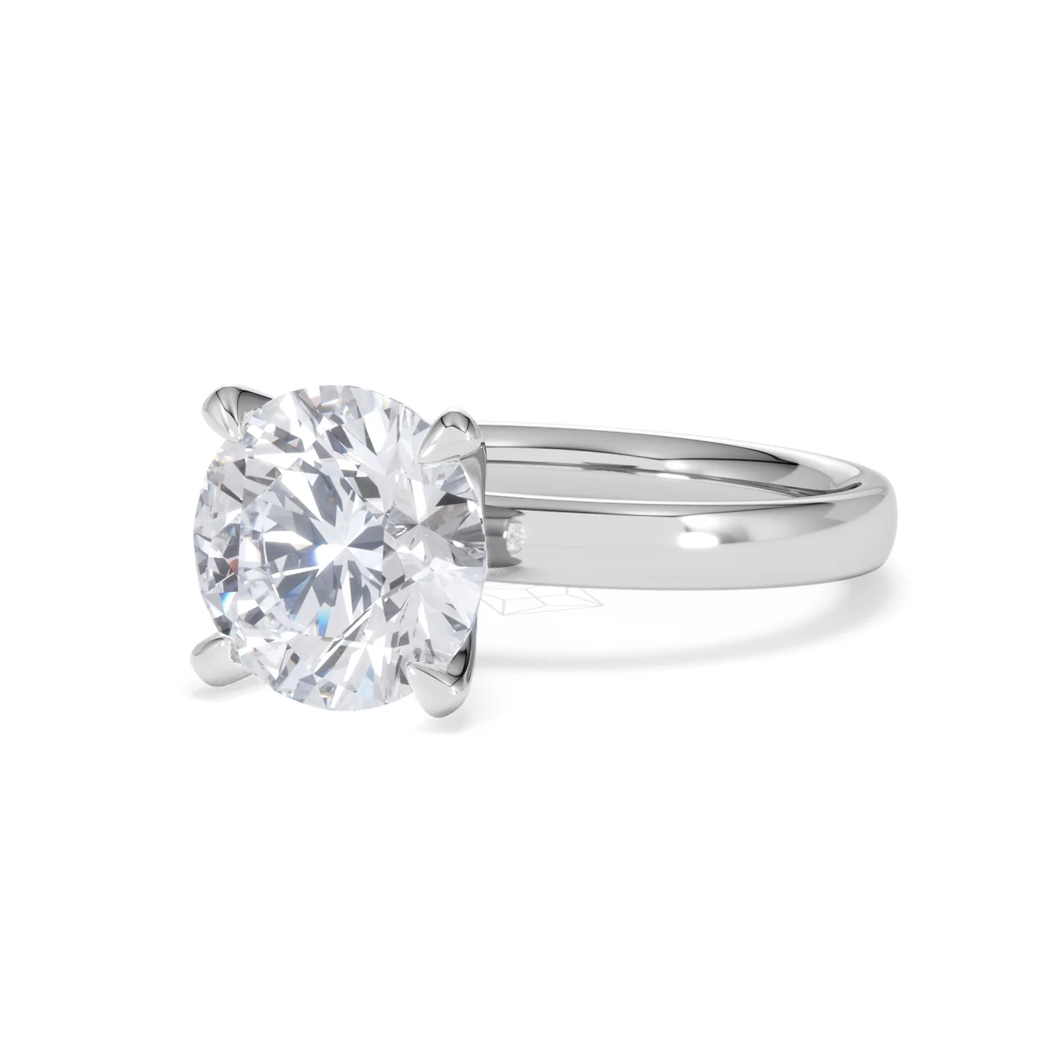 Origin 3.00ct Round Cut Lab Diamond Solitaire Engagement Ring in Platinum - Image 81