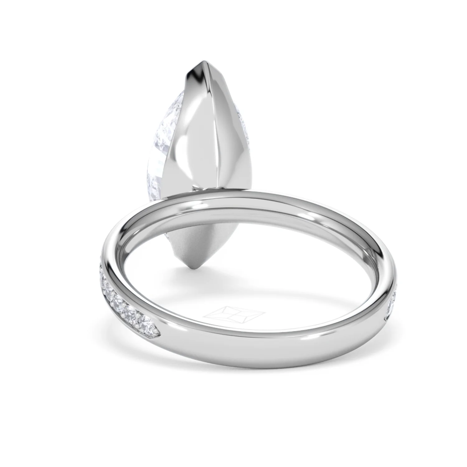 Origin 3.30ct Marquise Cut Lab Diamond Solitaire Engagement Ring with Side Stones in 18K White Gold - Image 50