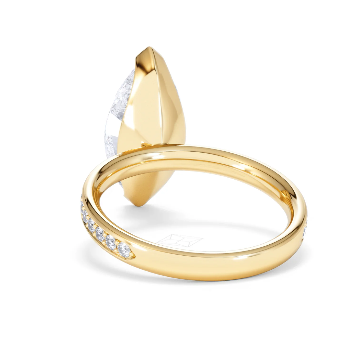 Origin 3.30ct Marquise Cut Lab Diamond Solitaire Engagement Ring with Side Stones in 18K Yellow Gold - Image 51