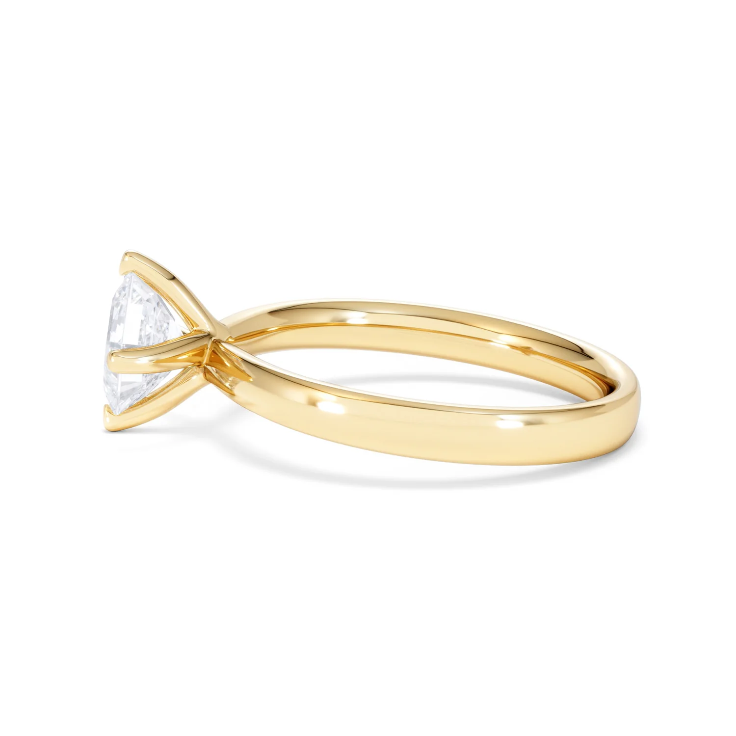 Origin Twist 1.00ct Asscher Cut Lab Diamond Solitaire Engagement Ring in 18K Yellow Gold - Image 67