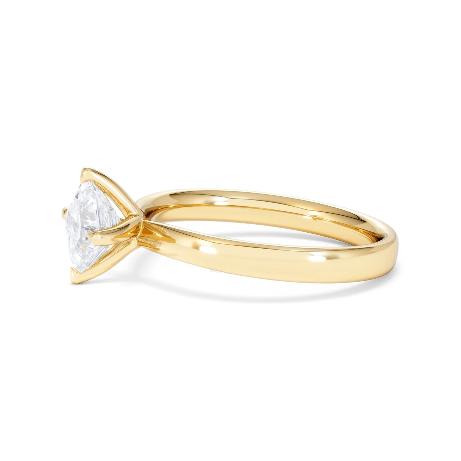 Origin Twist 1.00ct Asscher Cut Lab Diamond Solitaire Engagement Ring in 18K Yellow Gold - Image 71