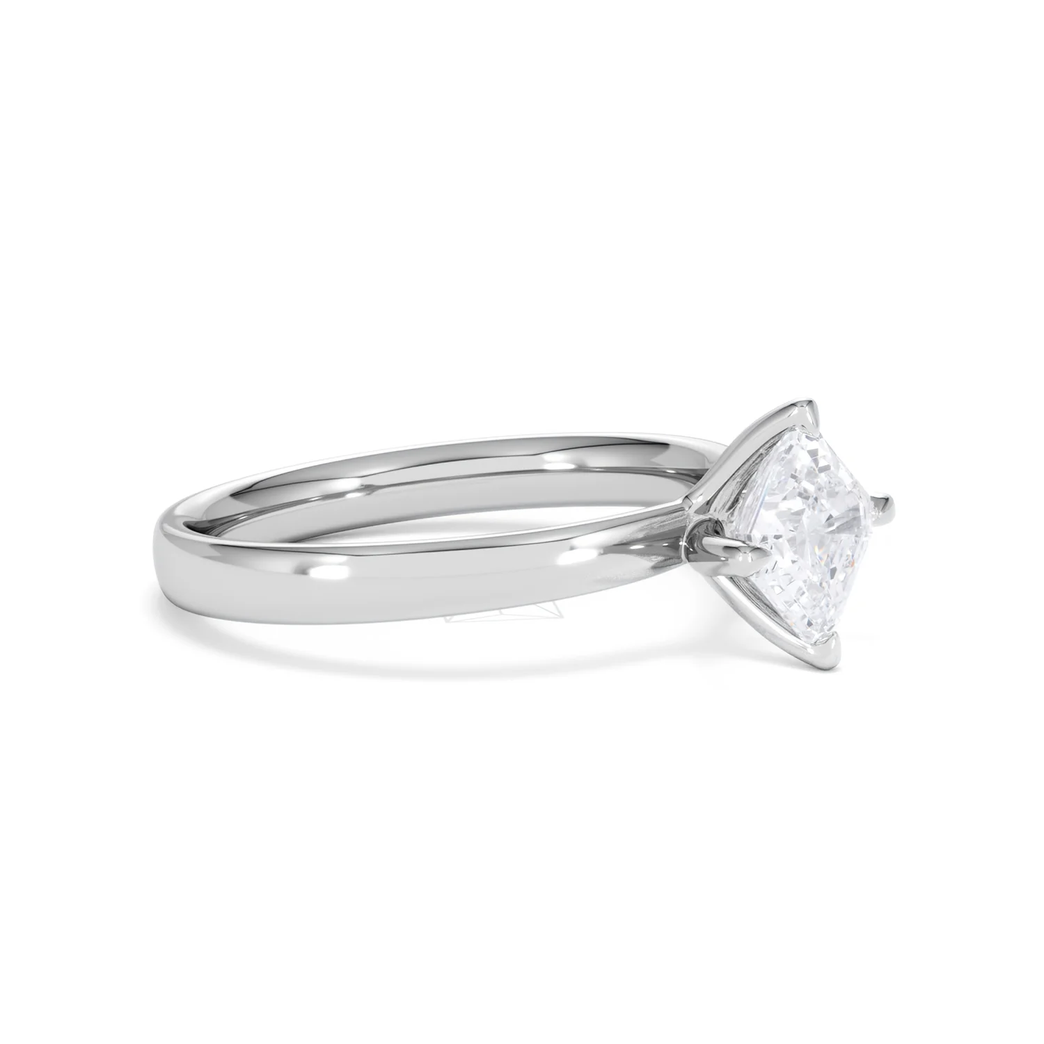 Origin Twist 1.00ct Asscher Cut Lab Diamond Solitaire Engagement Ring in Platinum - Image 19
