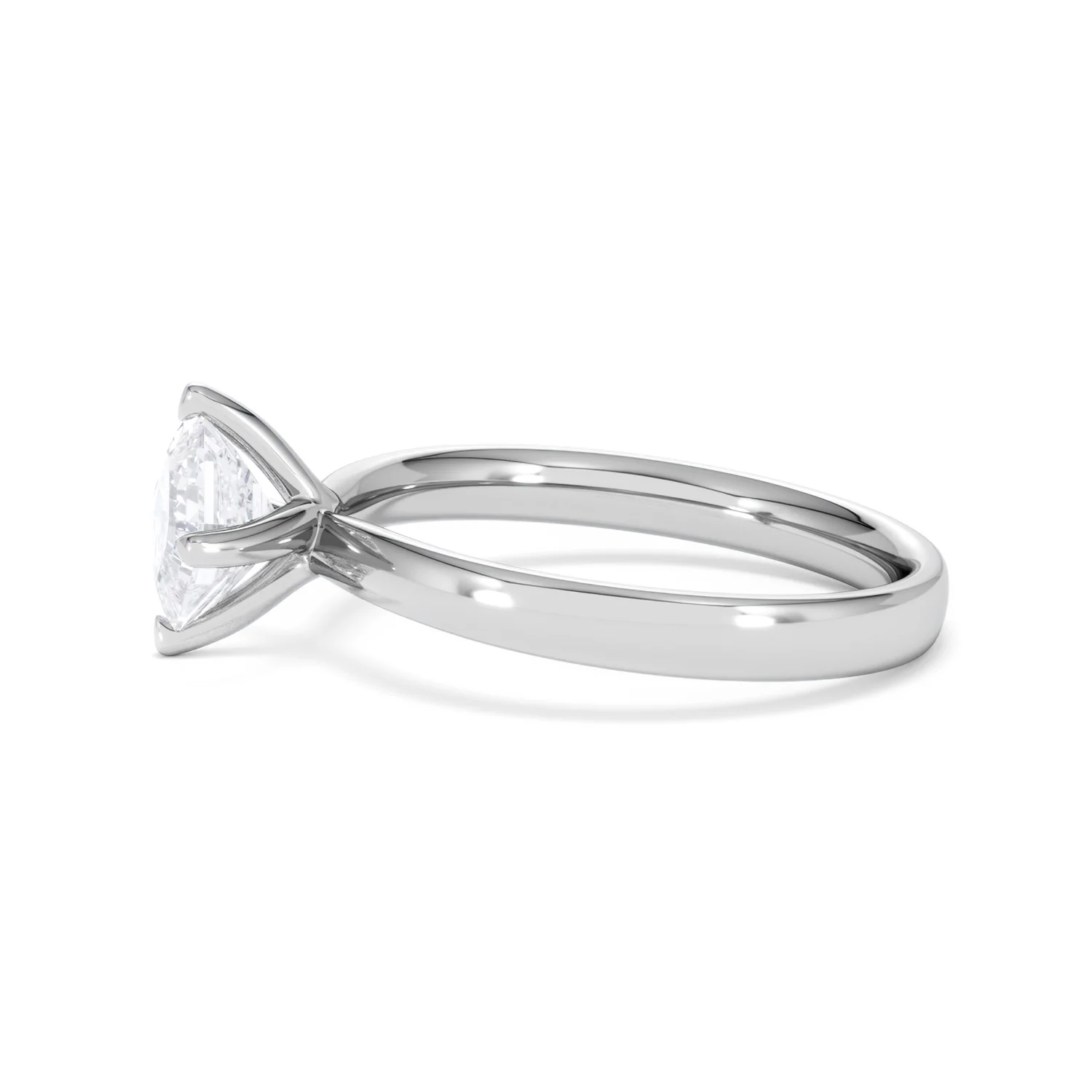 Origin Twist 1.00ct Asscher Cut Lab Diamond Solitaire Engagement Ring in Platinum - Image 69