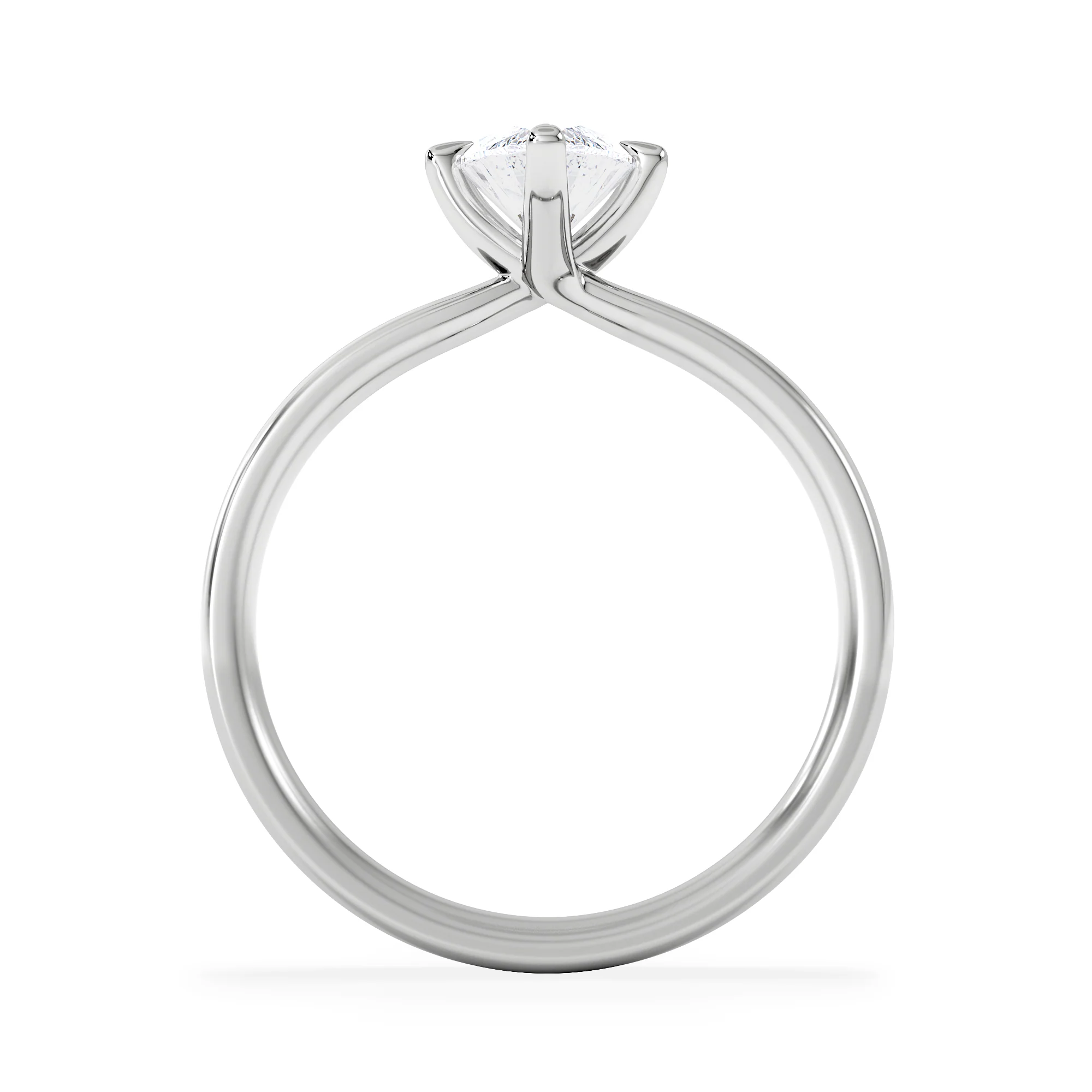 Origin Twist 1.00ct Marquise Cut Lab Diamond Solitaire Engagement Ring in 18K White Gold - Image 3