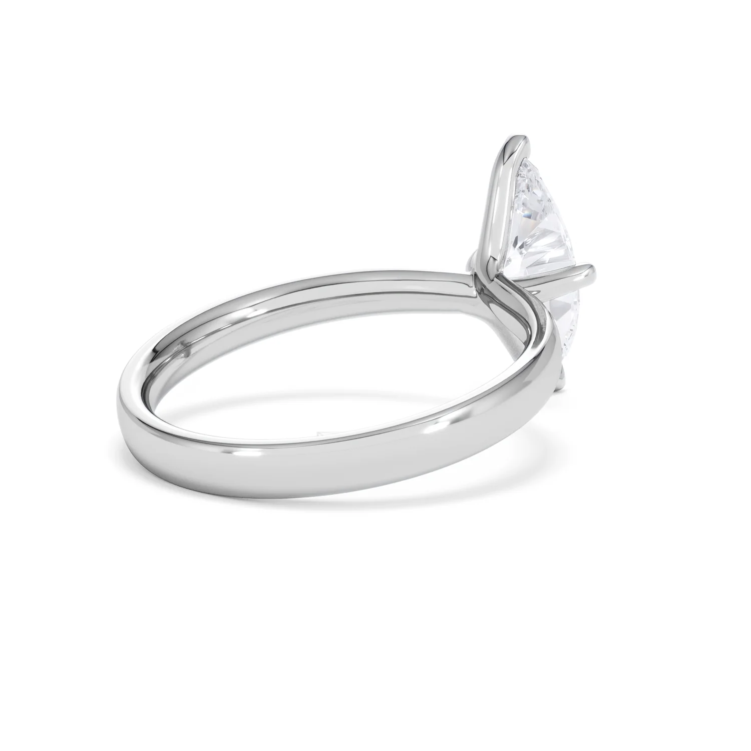 Origin Twist 1.00ct Marquise Cut Lab Diamond Solitaire Engagement Ring in 18K White Gold - Image 37