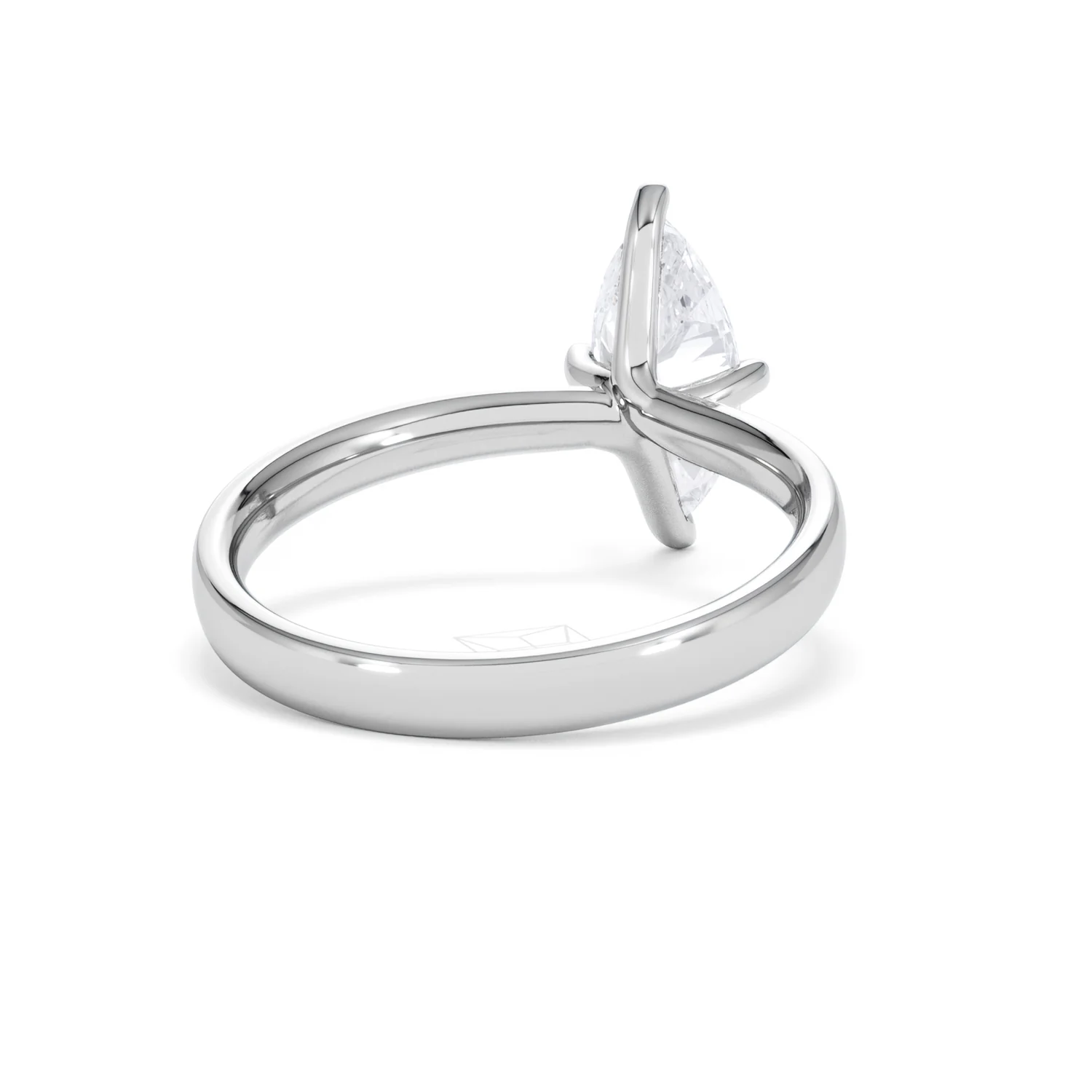Origin Twist 1.00ct Marquise Cut Lab Diamond Solitaire Engagement Ring in 18K White Gold - Image 42