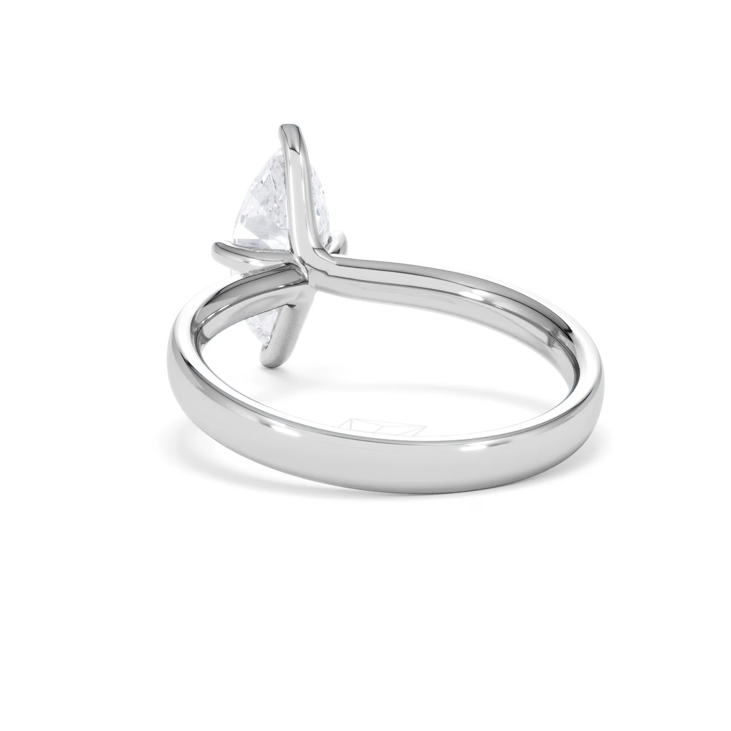Origin Twist 1.00ct Marquise Cut Lab Diamond Solitaire Engagement Ring in 18K White Gold - Image 52