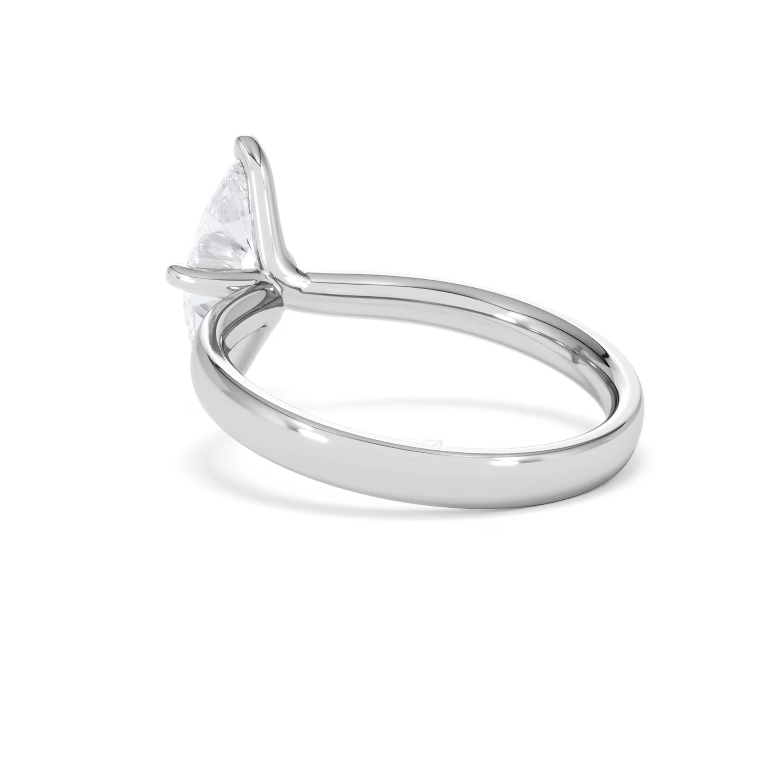 Origin Twist 1.00ct Marquise Cut Lab Diamond Solitaire Engagement Ring in 18K White Gold - Image 56