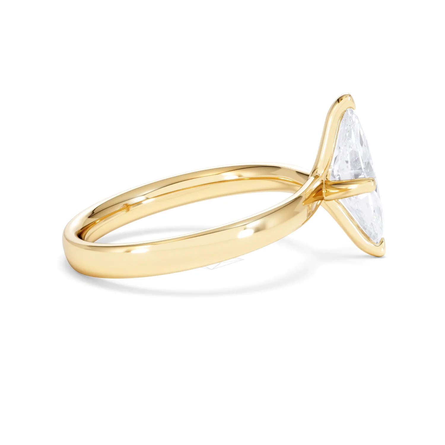 Origin Twist 1.00ct Marquise Cut Lab Diamond Solitaire Engagement Ring in 18K Yellow Gold - Image 28