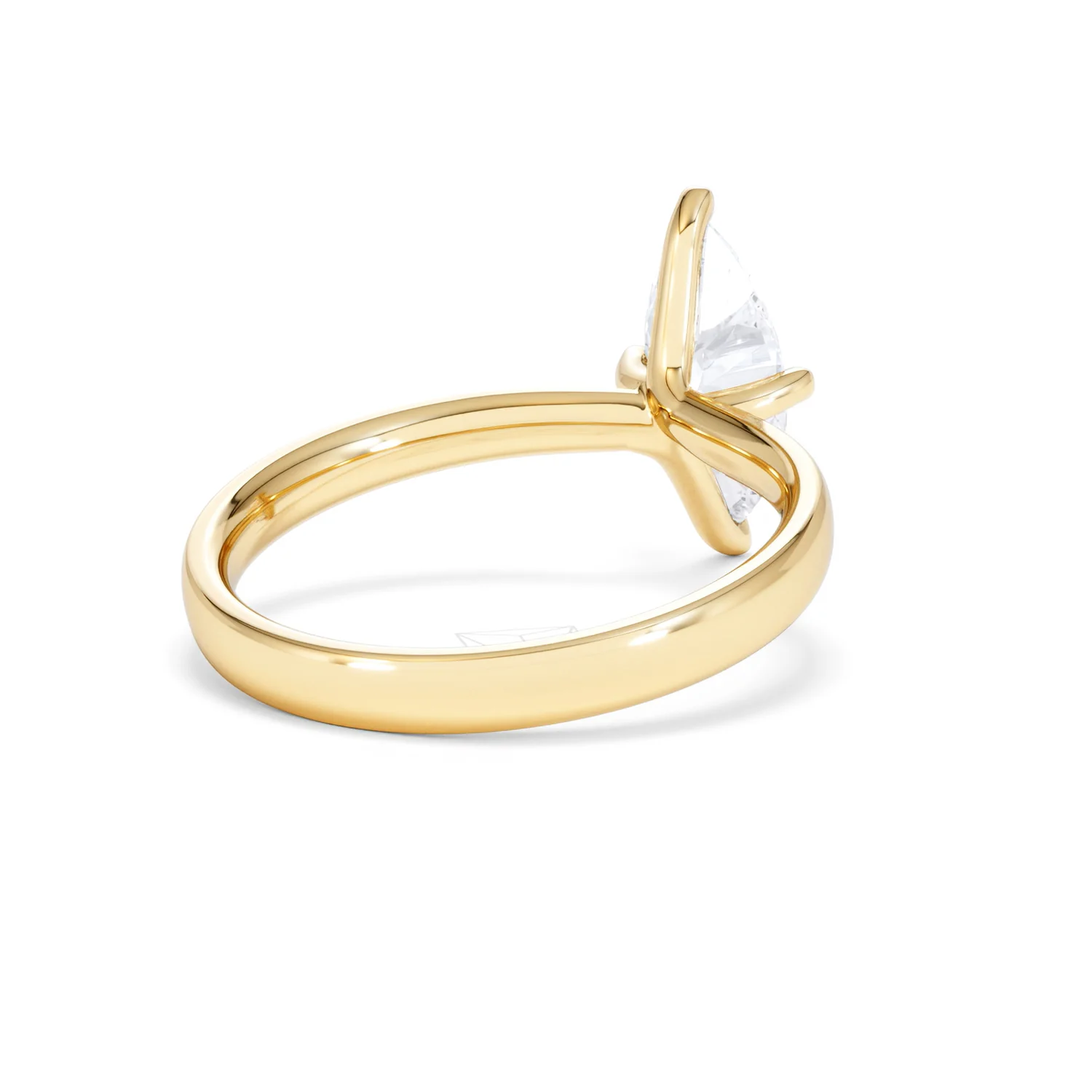 Origin Twist 1.00ct Marquise Cut Lab Diamond Solitaire Engagement Ring in 18K Yellow Gold - Image 40