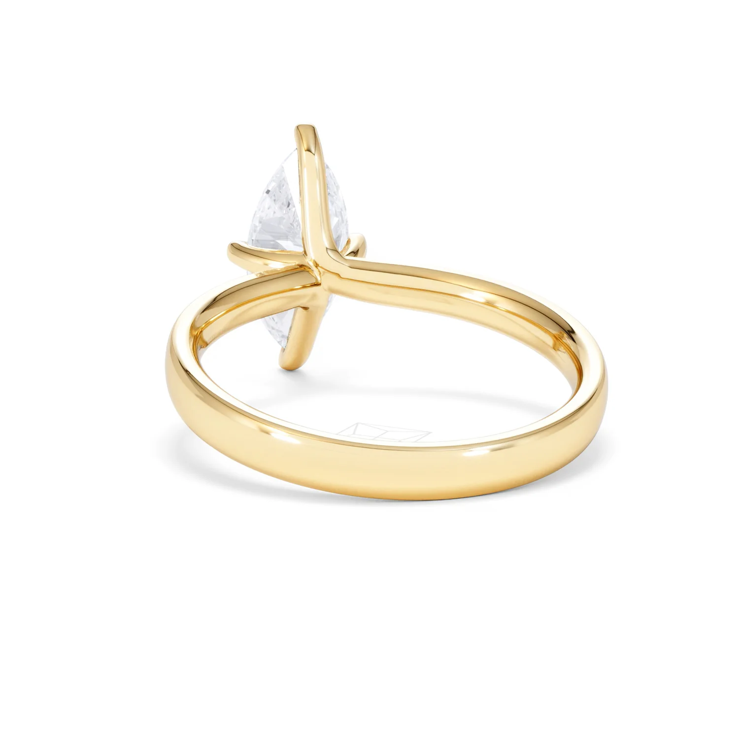 Origin Twist 1.00ct Marquise Cut Lab Diamond Solitaire Engagement Ring in 18K Yellow Gold - Image 51