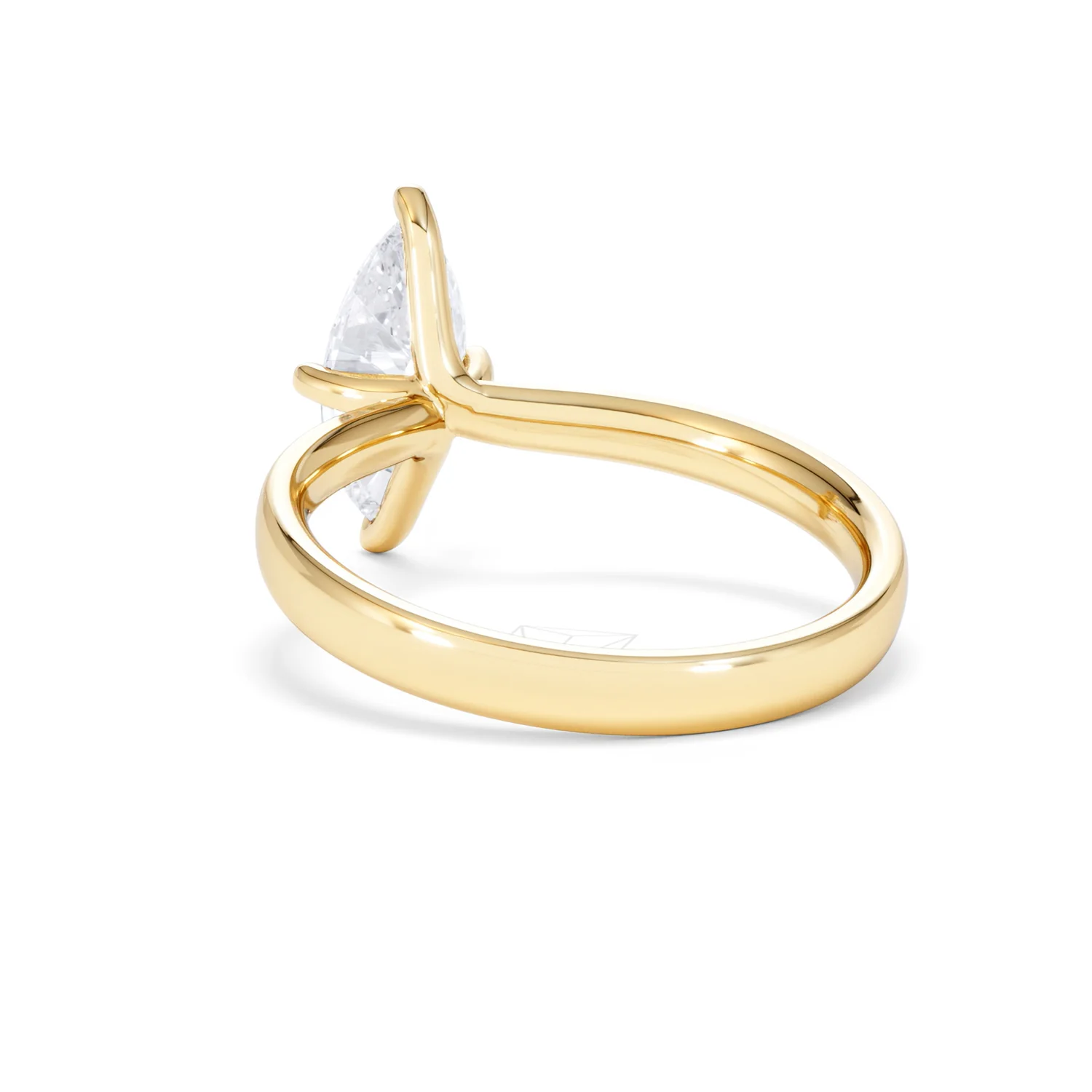 Origin Twist 1.00ct Marquise Cut Lab Diamond Solitaire Engagement Ring in 18K Yellow Gold - Image 53