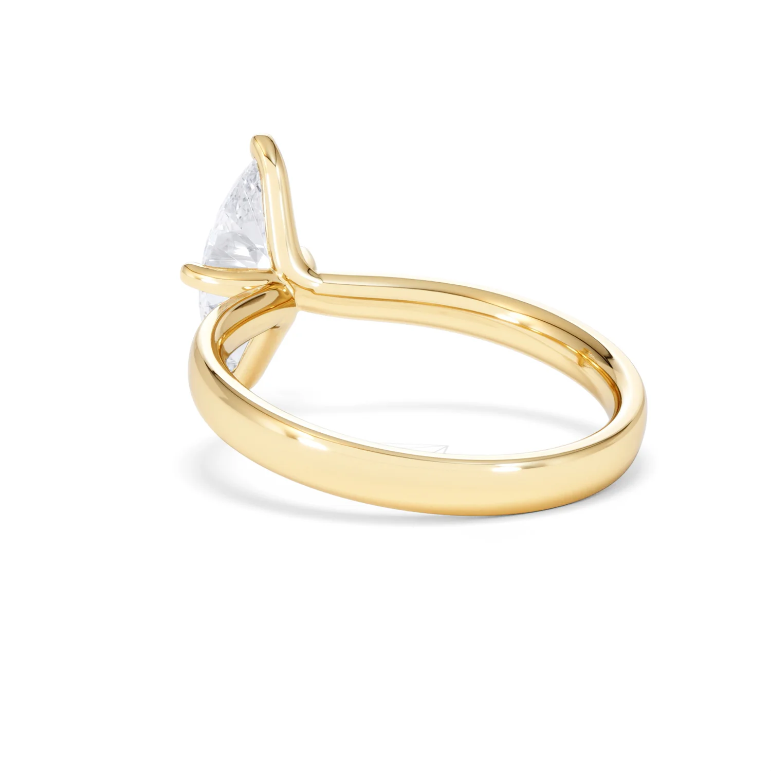 Origin Twist 1.00ct Marquise Cut Lab Diamond Solitaire Engagement Ring in 18K Yellow Gold - Image 55
