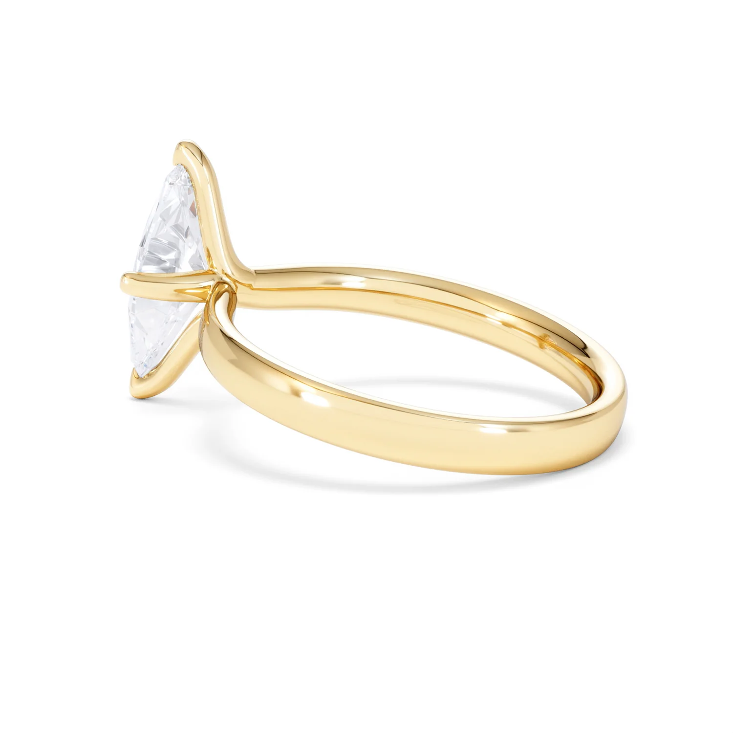 Origin Twist 1.00ct Marquise Cut Lab Diamond Solitaire Engagement Ring in 18K Yellow Gold - Image 61