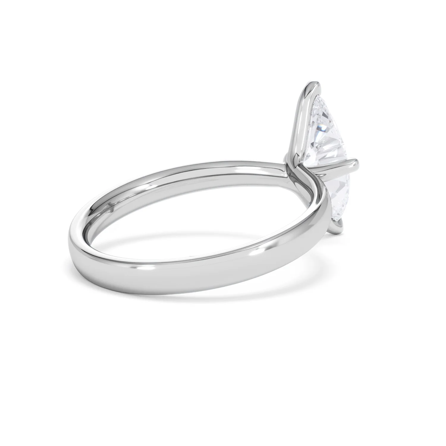 Origin Twist 1.00ct Marquise Cut Lab Diamond Solitaire Engagement Ring in Platinum - Image 36