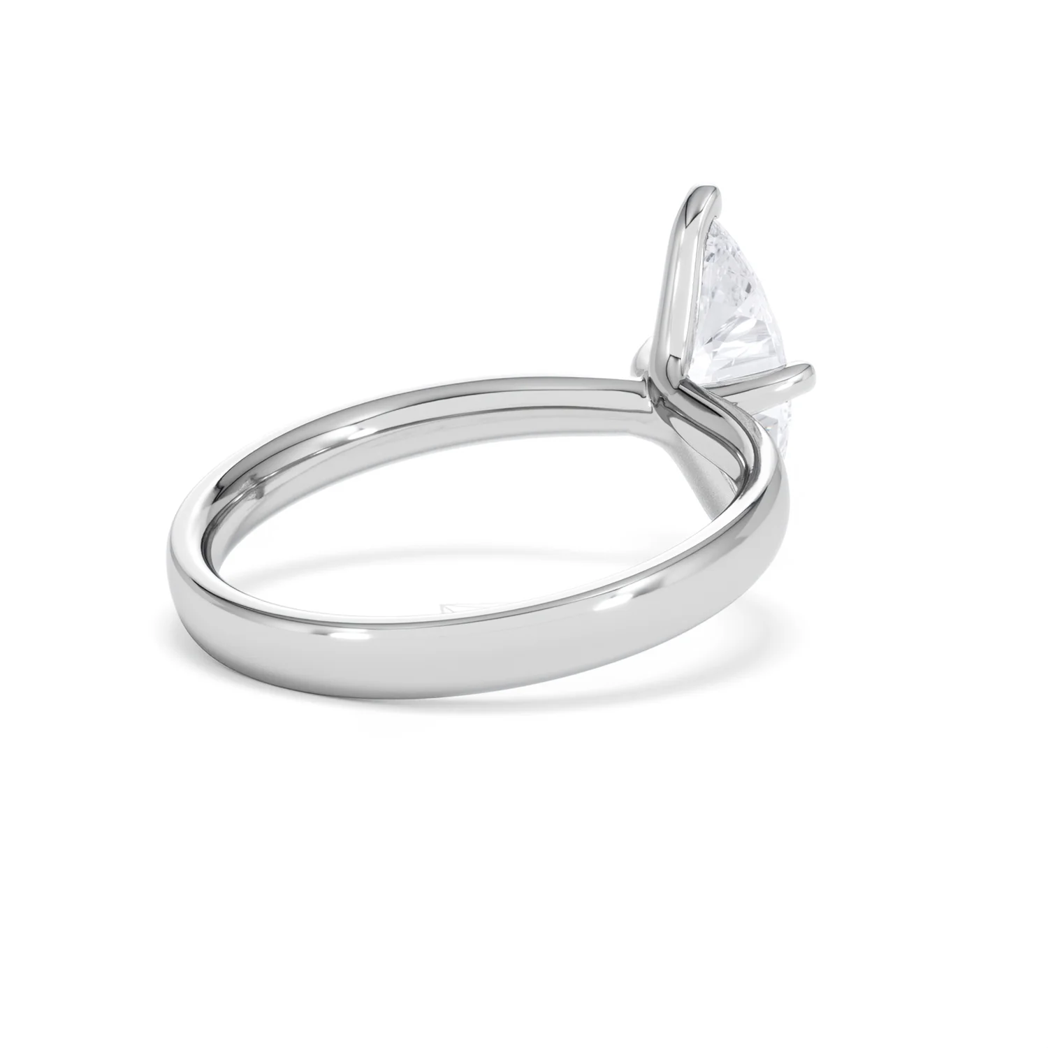 Origin Twist 1.00ct Marquise Cut Lab Diamond Solitaire Engagement Ring in Platinum - Image 38