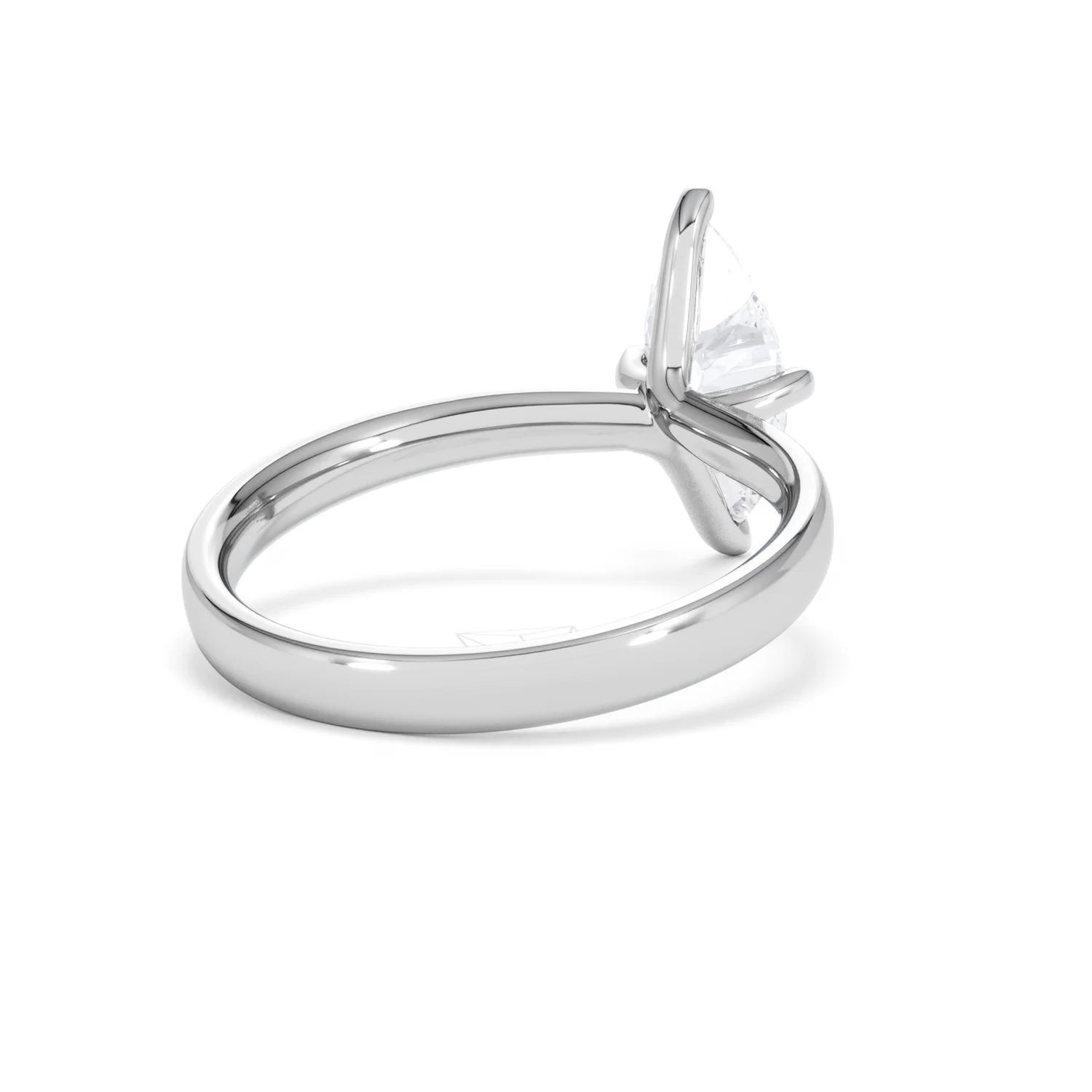 Origin Twist 1.00ct Marquise Cut Lab Diamond Solitaire Engagement Ring in Platinum - Image 40