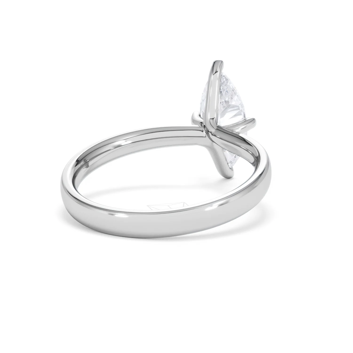 Origin Twist 1.00ct Marquise Cut Lab Diamond Solitaire Engagement Ring in Platinum - Image 41