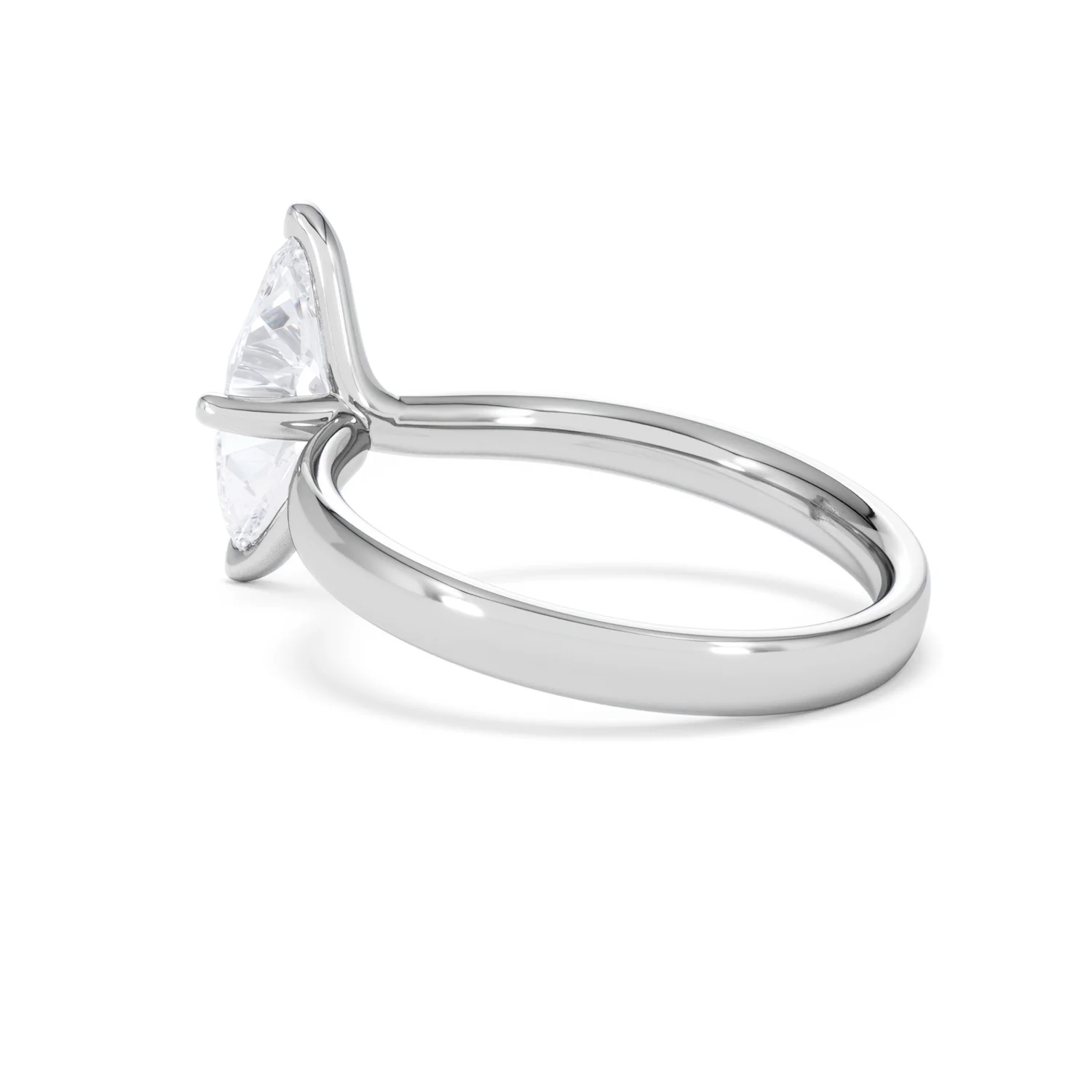 Origin Twist 1.00ct Marquise Cut Lab Diamond Solitaire Engagement Ring in Platinum - Image 59