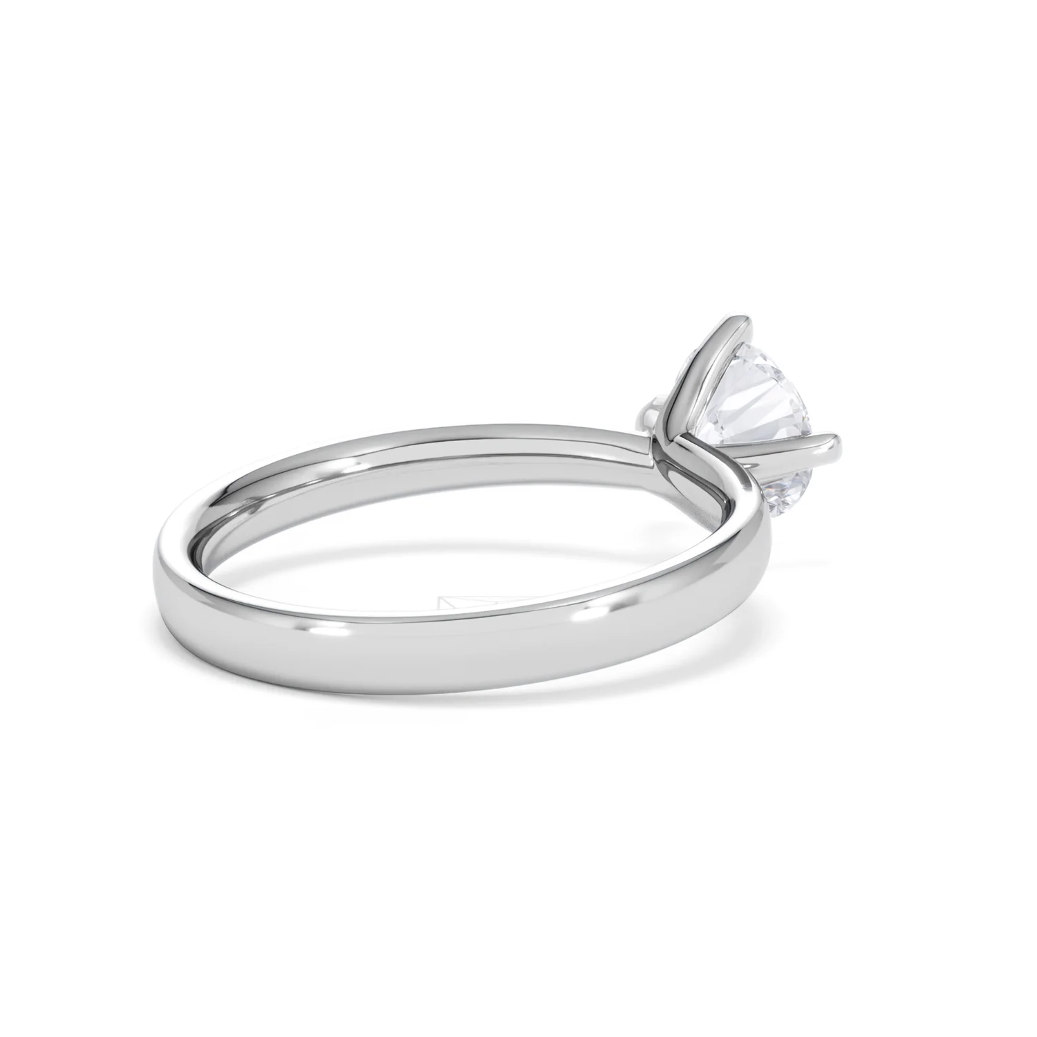 Origin Twist 1.00ct Round Cut Lab Diamond Solitaire Engagement Ring in 18K White Gold - Image 37