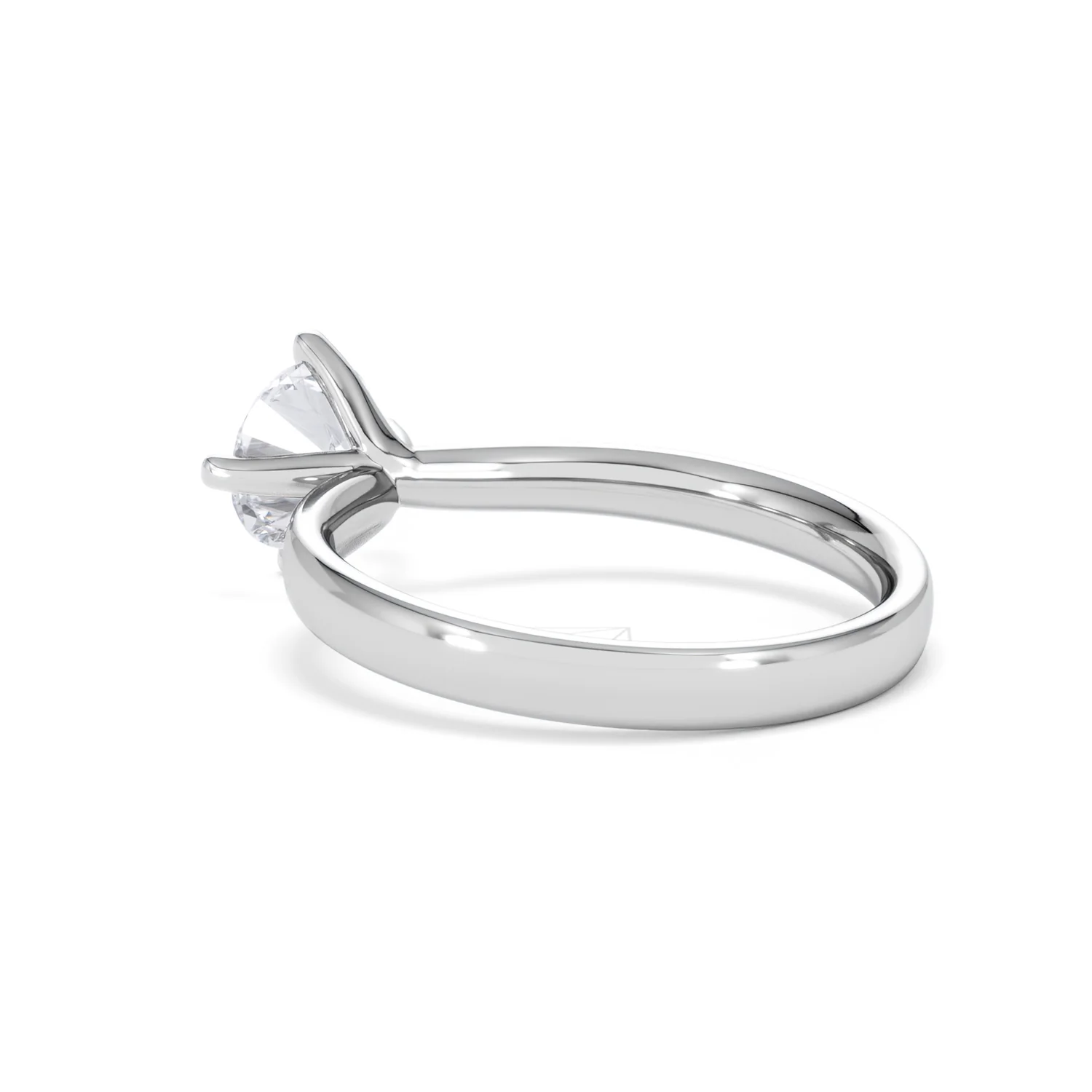 Origin Twist 1.00ct Round Cut Lab Diamond Solitaire Engagement Ring in Platinum - Image 57