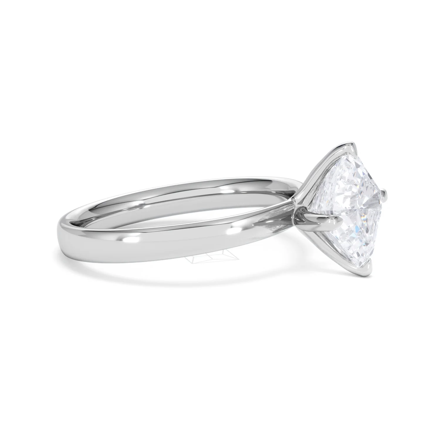 Origin Twist 2.00ct Asscher Cut Lab Diamond Solitaire Engagement Ring in 18K White Gold - Image 21