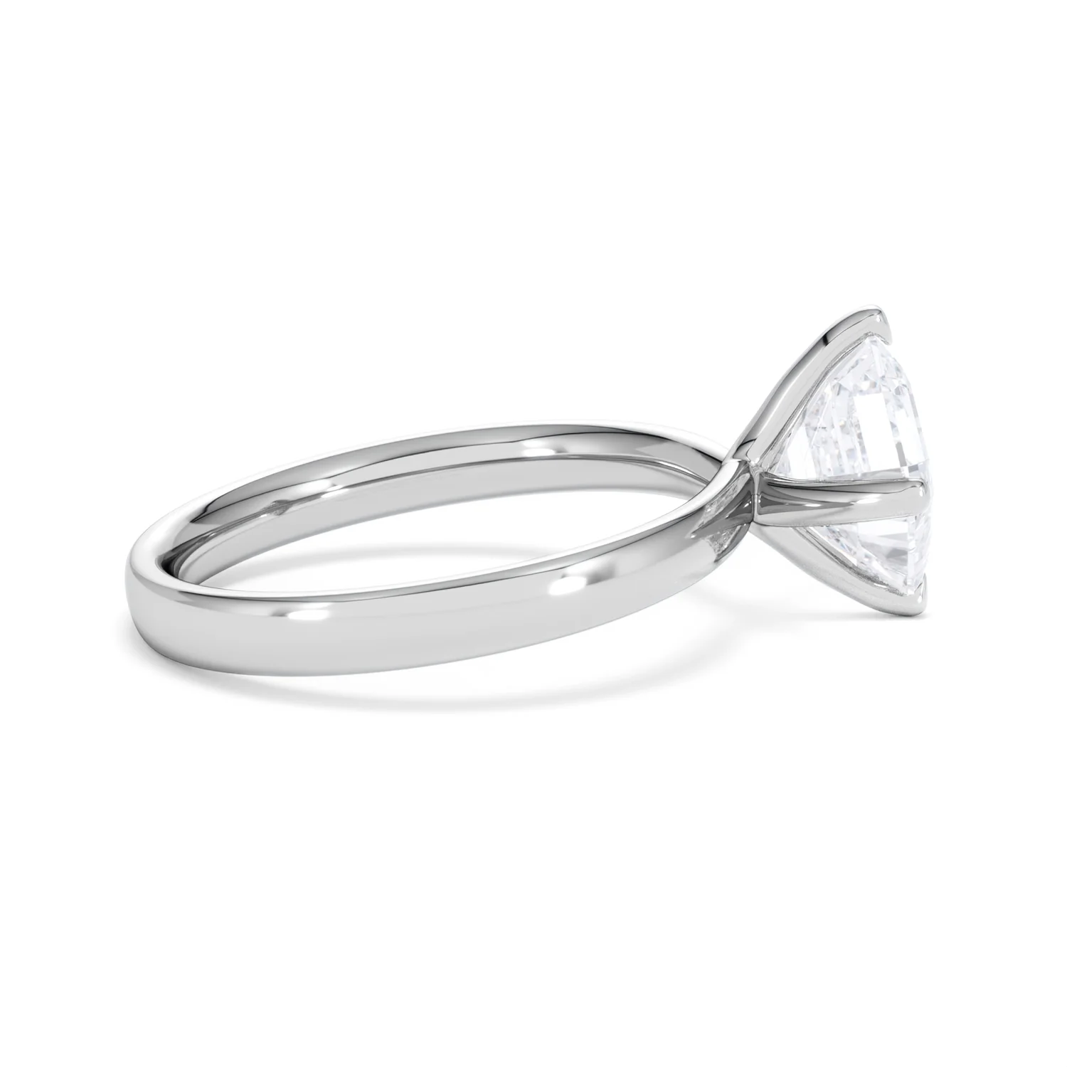 Origin Twist 2.00ct Asscher Cut Lab Diamond Solitaire Engagement Ring in 18K White Gold - Image 28